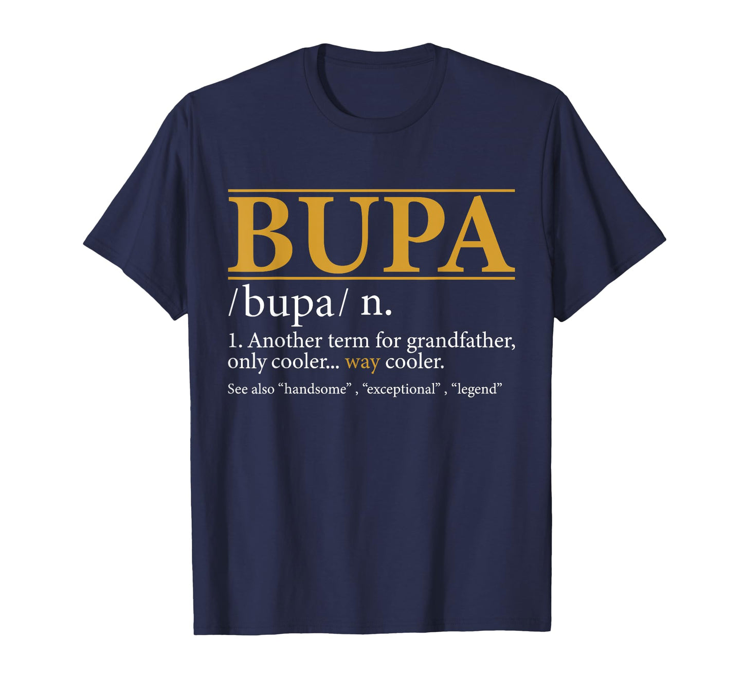 Funny BUPA definition Fathers day gift Grandpa gift T-Shirt