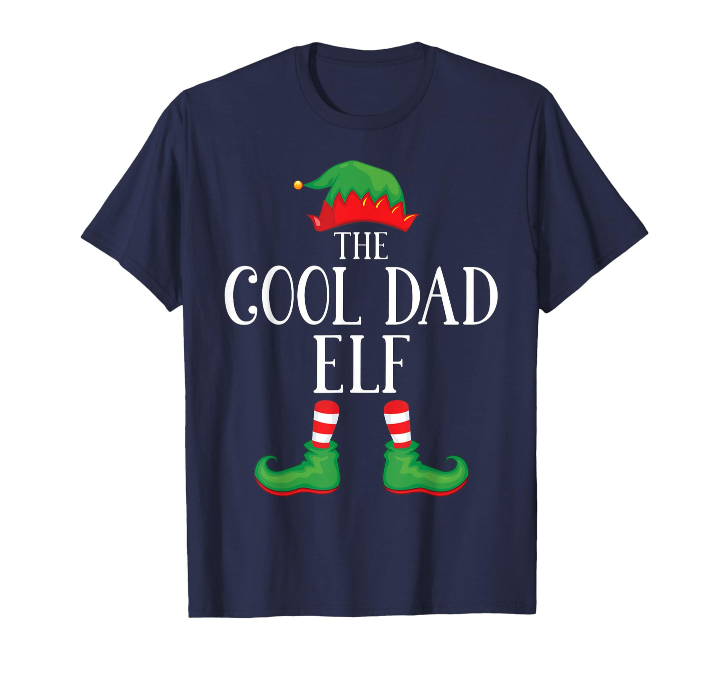 Cool Dad Elf Matching Group Xmas Funny Family Christmas T-Shirt