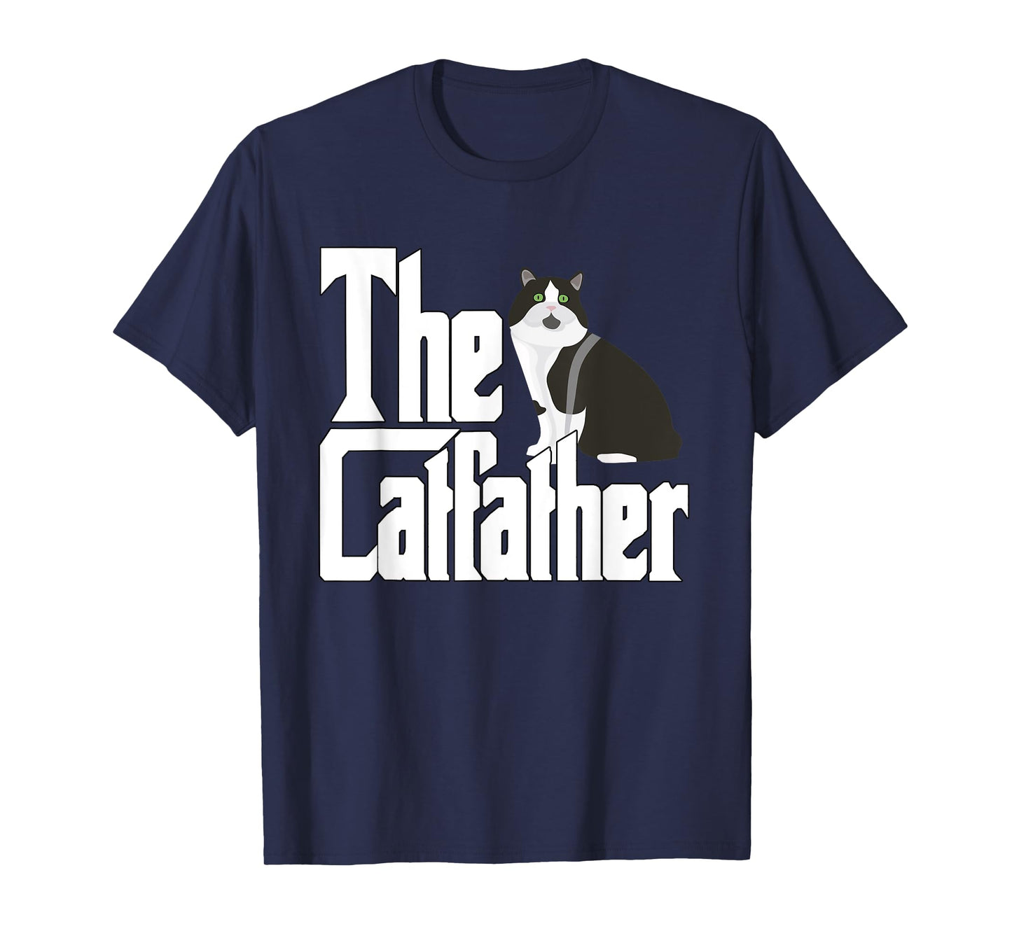 The Catfather Cat Father Mafia Whiskers Male Daddy T-Shirt