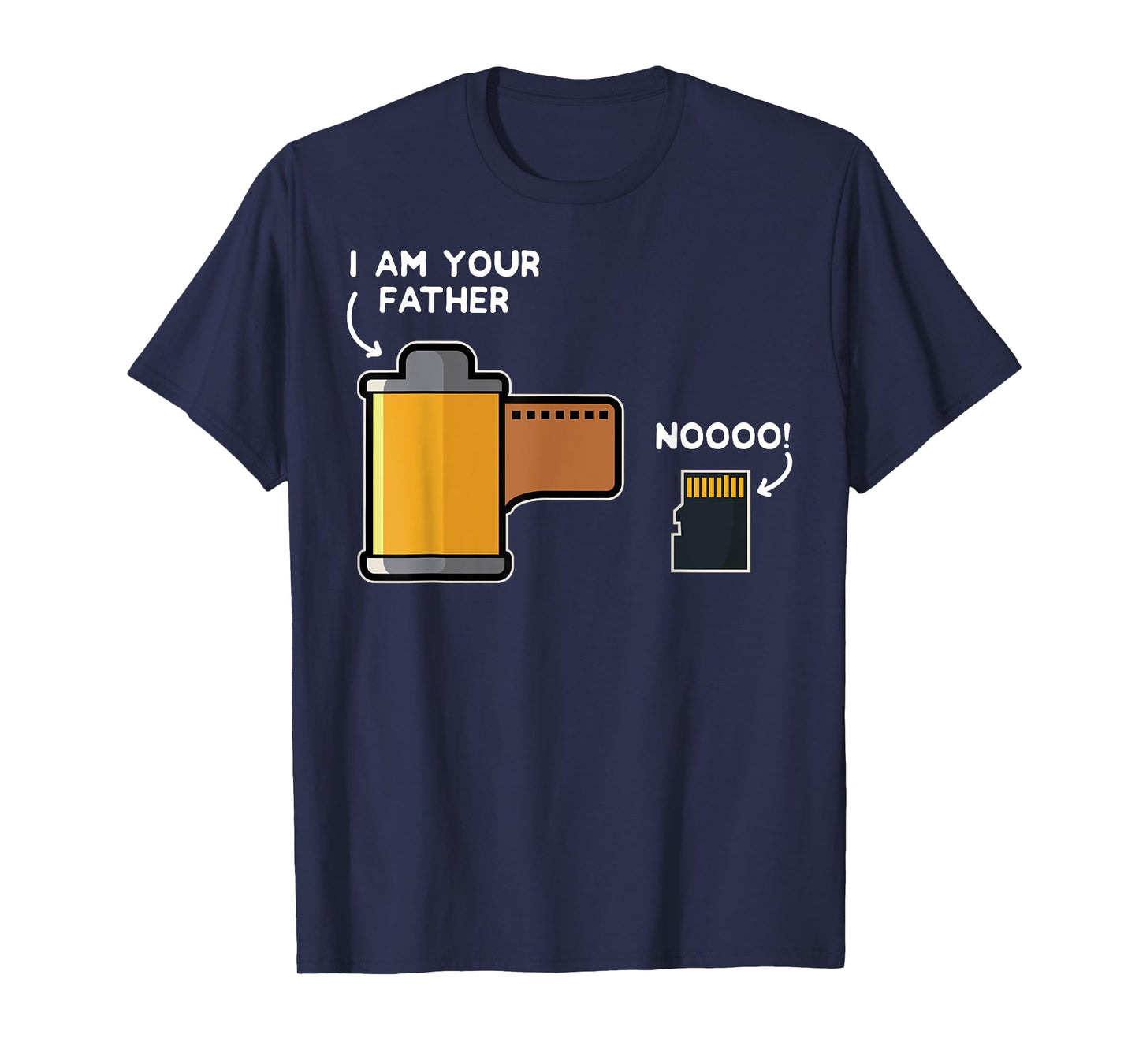 Funny Photography Gift Design Film Father of SD Card T-Shirt