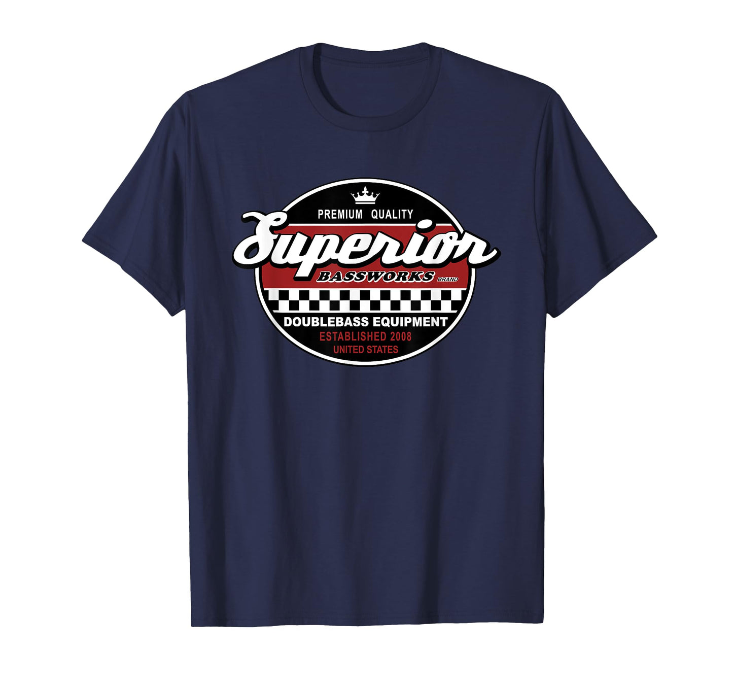Superior Bassworks Red Logo - Upright Double Bass T-Shirt