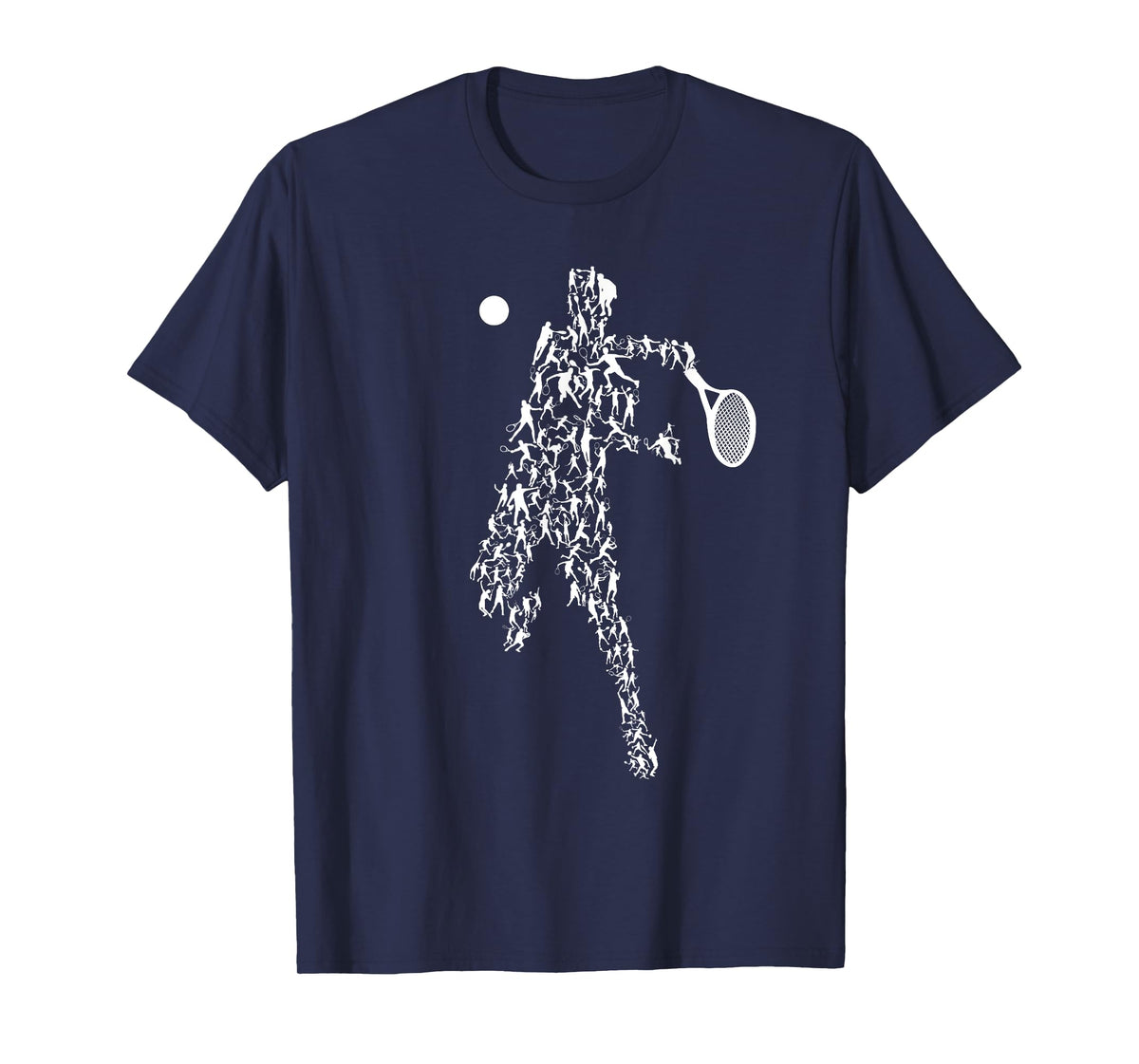 Tennis Positions Player Balls Funny Racket Game Outfit T-Shirt