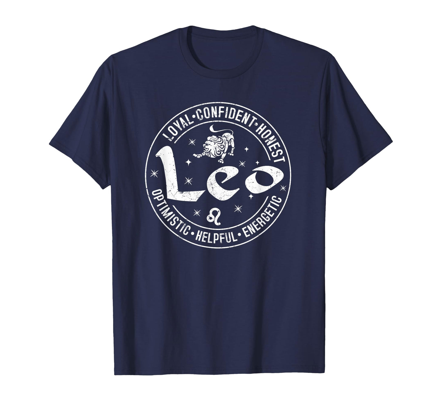 Leo Virtues Vintage Style Zodiac Design, Leo T-Shirt