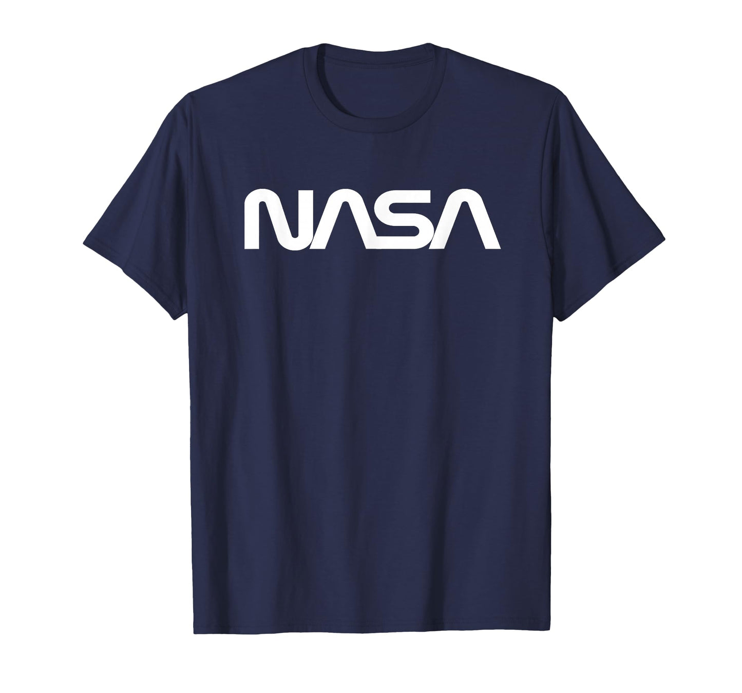 Classic NASA Worm White Logo T-Shirt