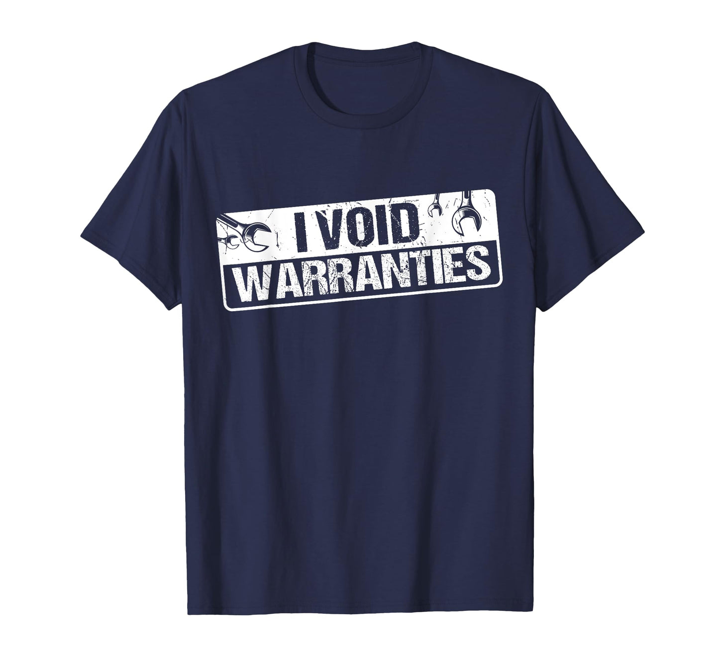 I Void Warranties T-Shirt - Black - Unisex-Adults - T-Shirt - Short Sleeve - Classic Fit - Adult, Unisex - S