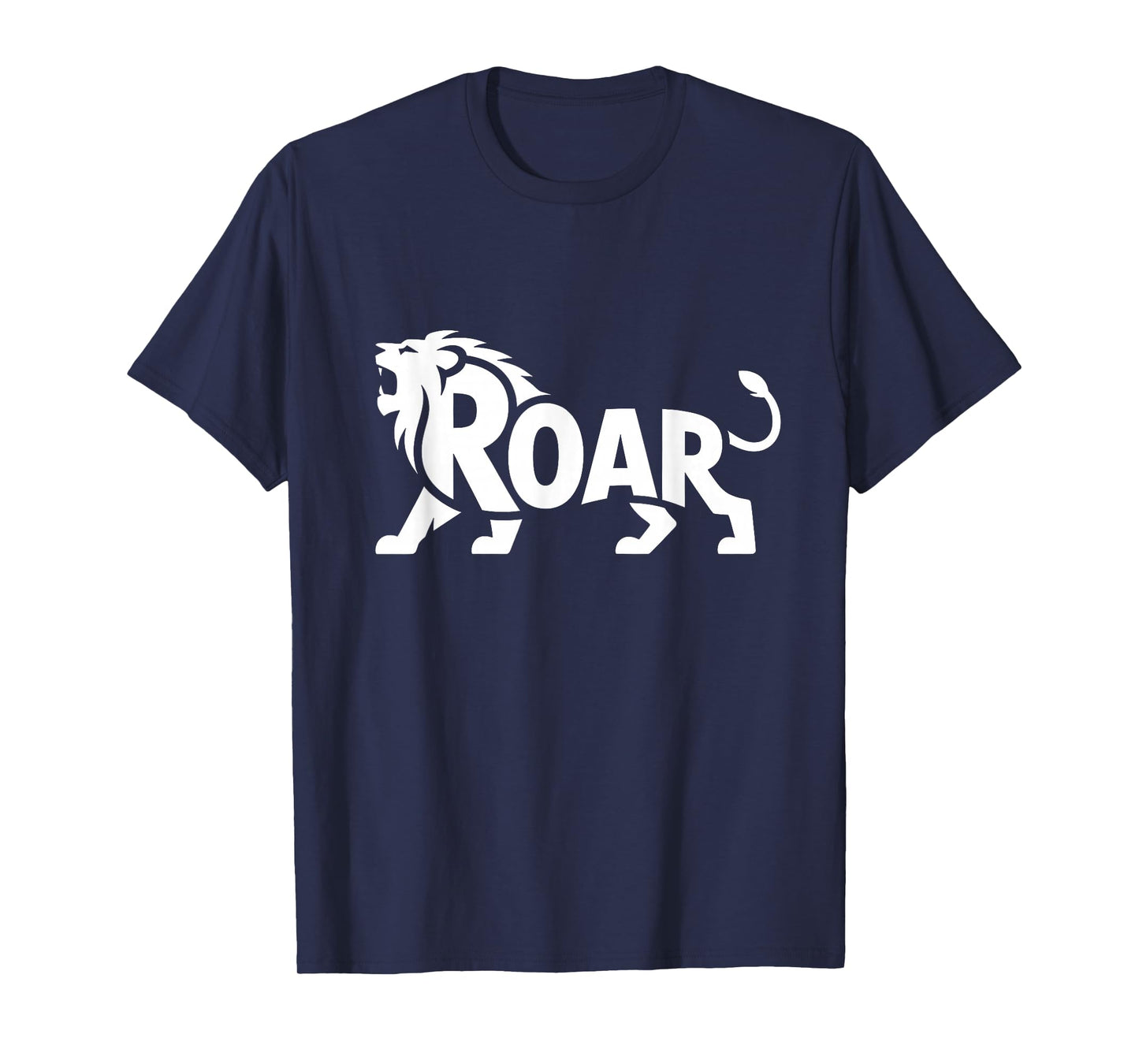 Roar Lion Word Art - Leo Zodiac Strength & Leadership Design T-Shirt