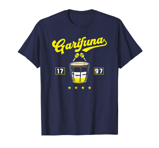 Garifuna 1797 Garinagu Honduras Punta Paranda Music Drums T-Shirt