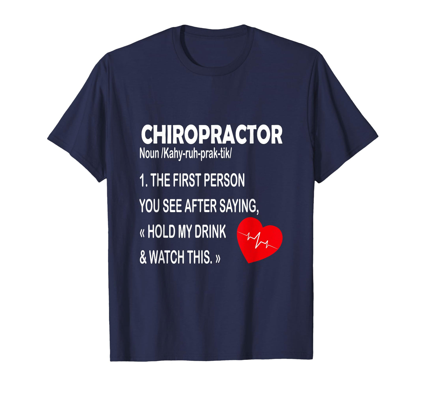 Chiropractor Definition Funny Chiropractic Graphic T-Shirt