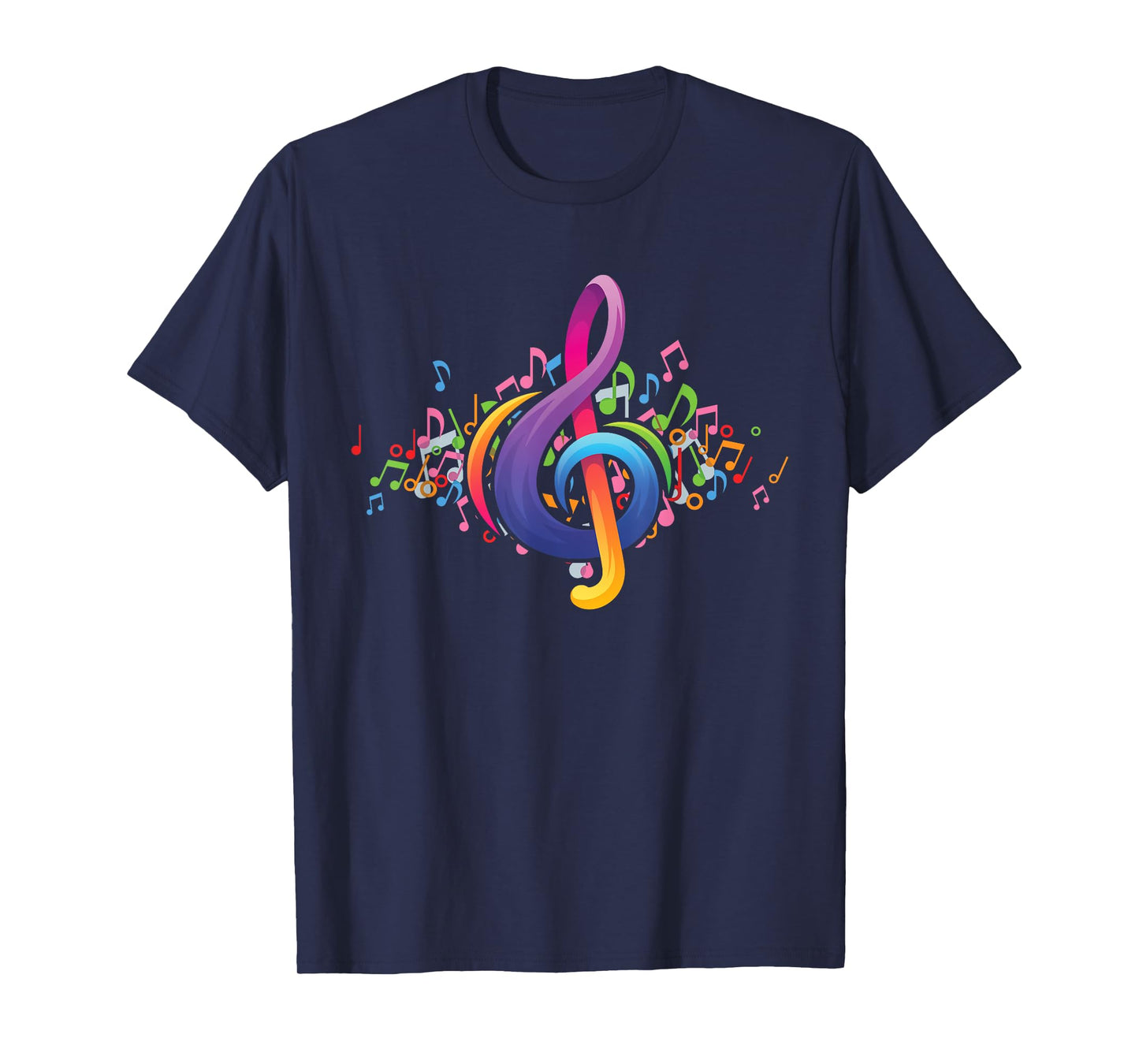 Colorful Music Treble Clef T-Shirt