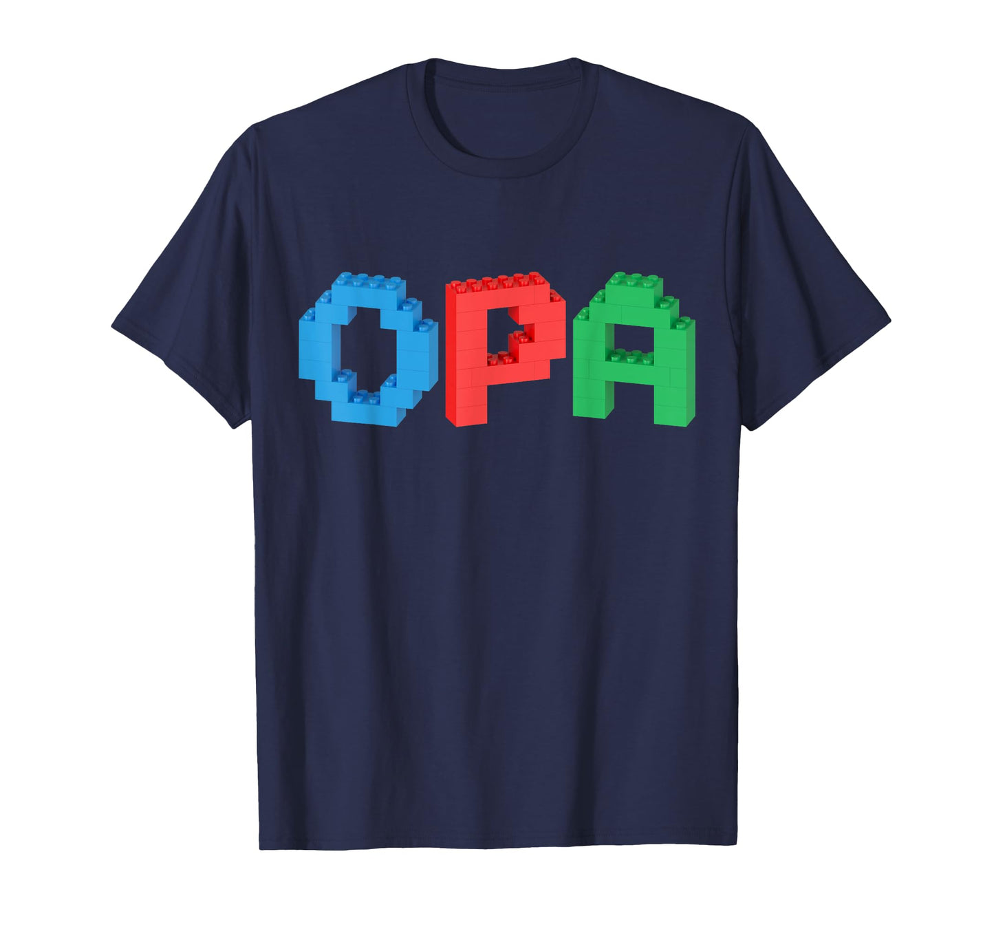 Opa Master Builder Building Bricks Blocks Family T-Shirt