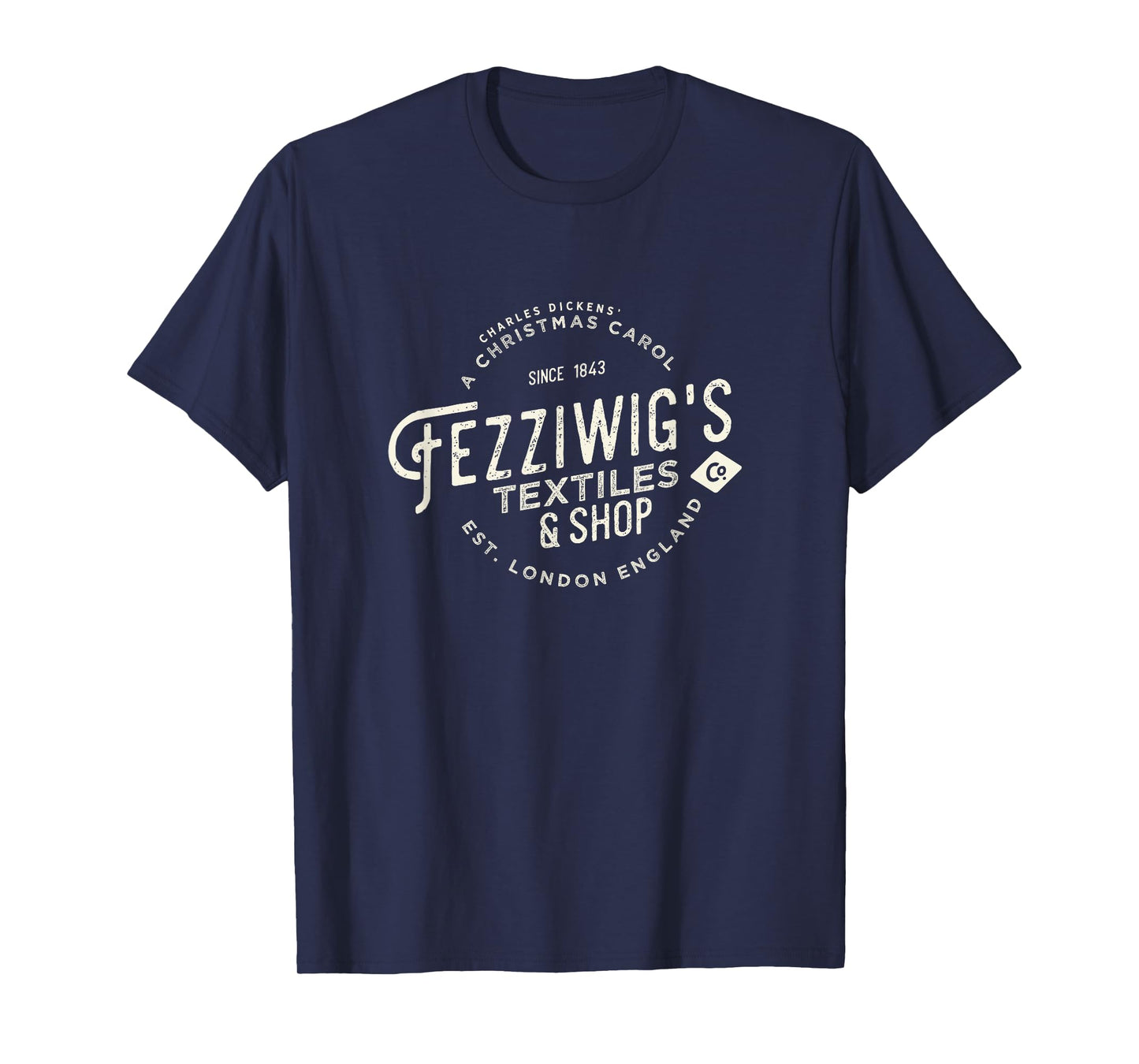 Christmas Carol, Fezziwigs, Scrooge, Holiday Design T-Shirt