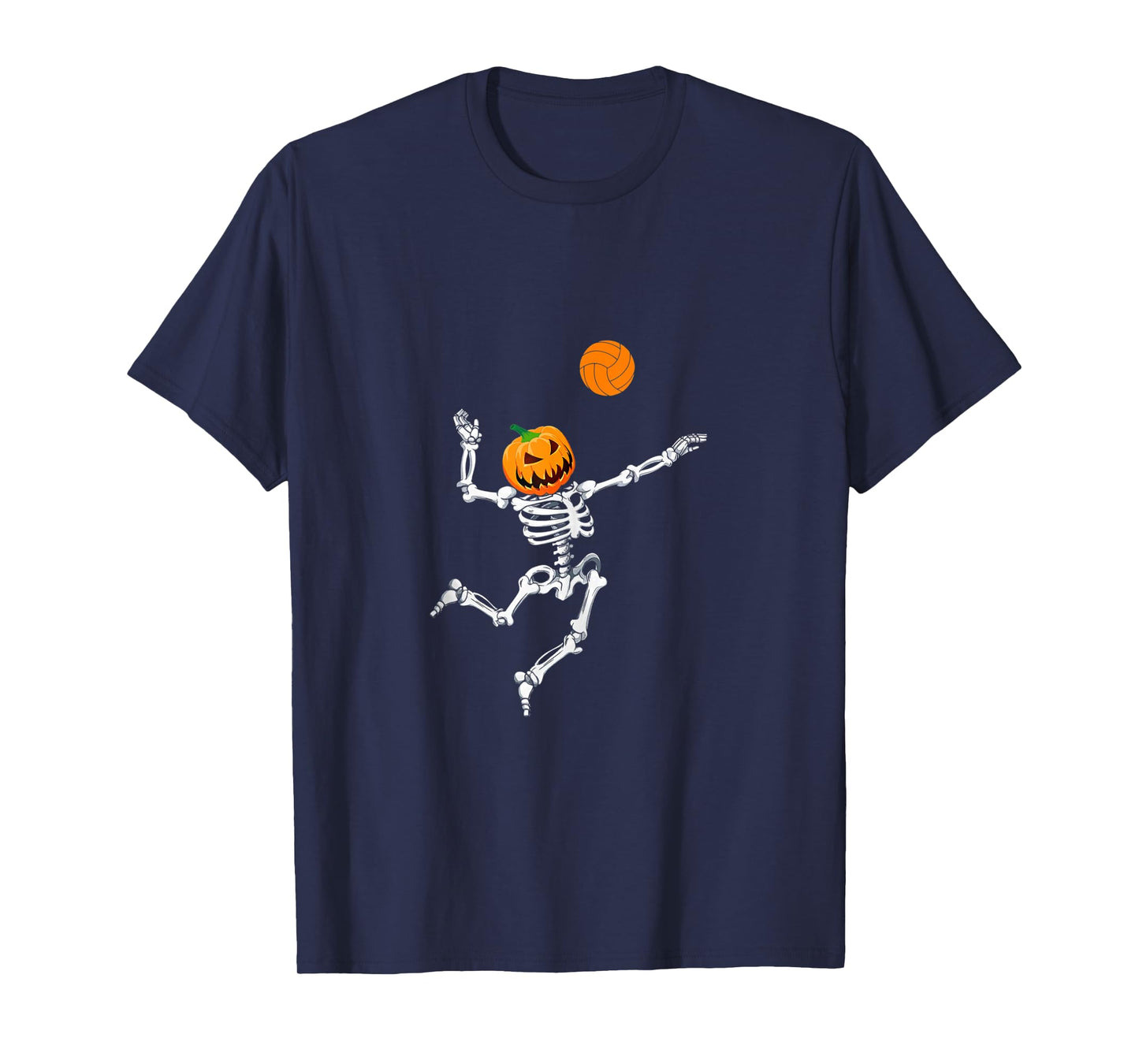 Skeleton Volleyball Halloween Pumpkin Tank Top