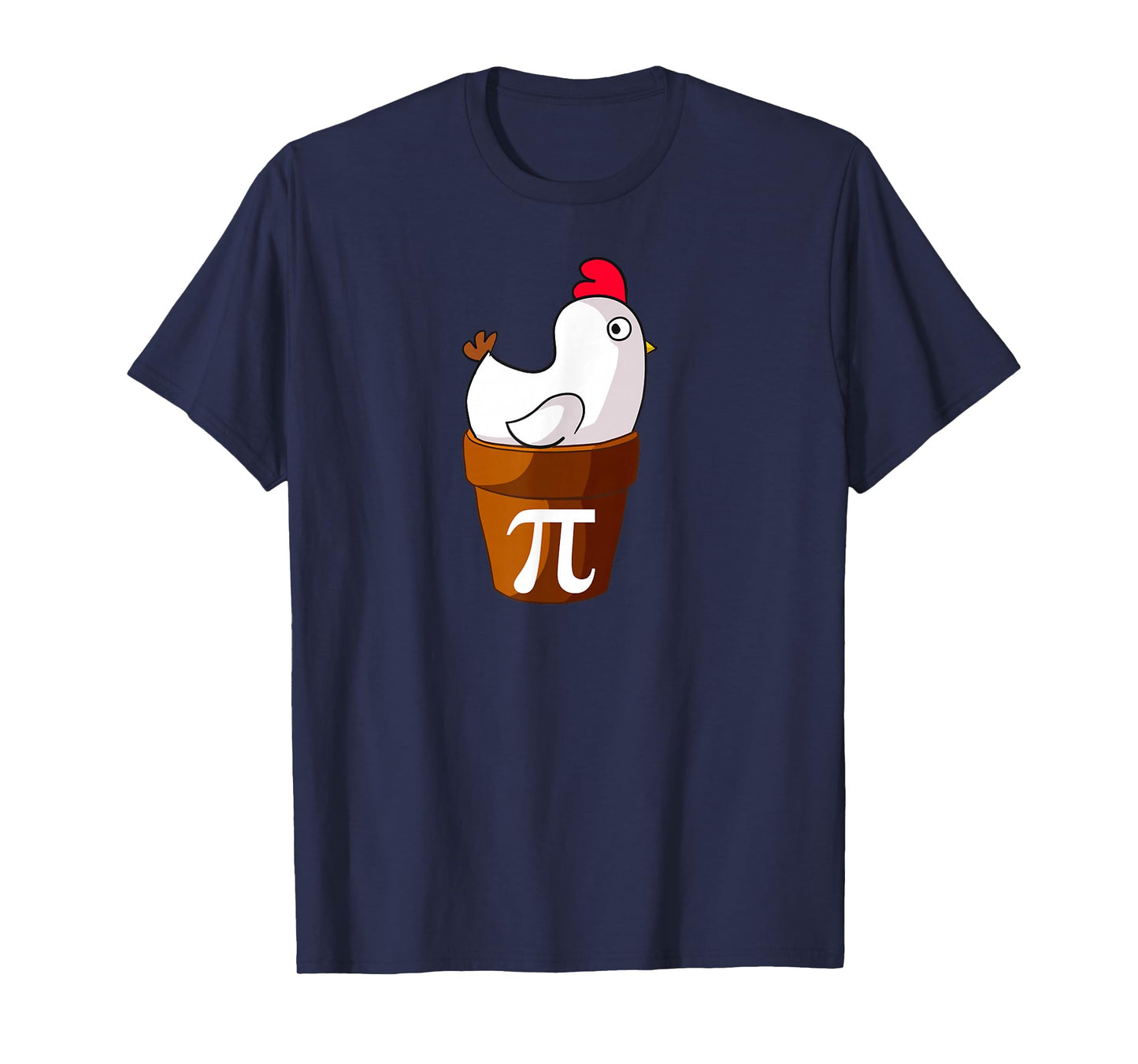 Chicken Pot Pie Funny Math Pun Chicken Pot Pi T-Shirt Small