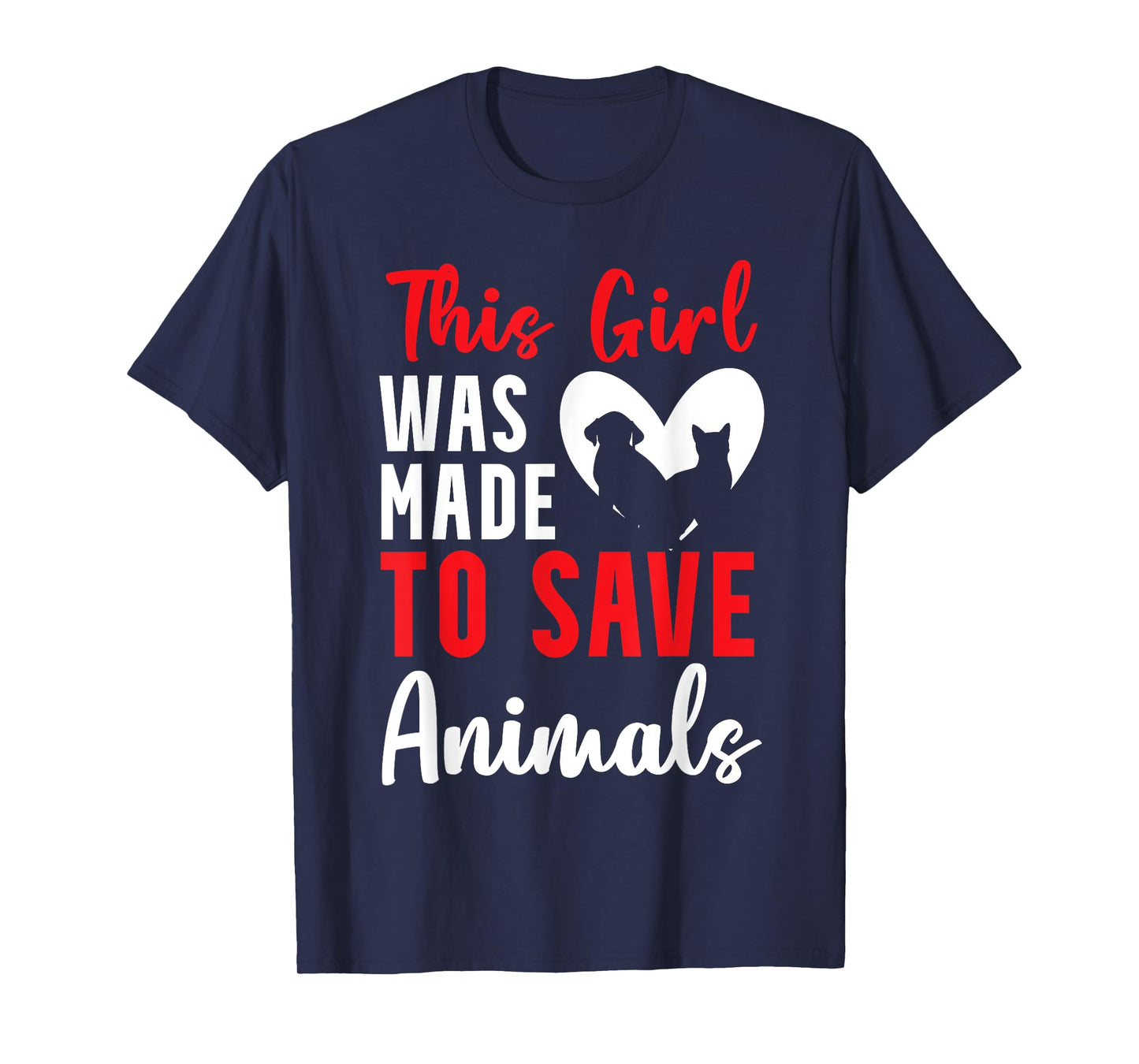 Animal rescuer girl dog rescuer animal rescuer T-Shirt