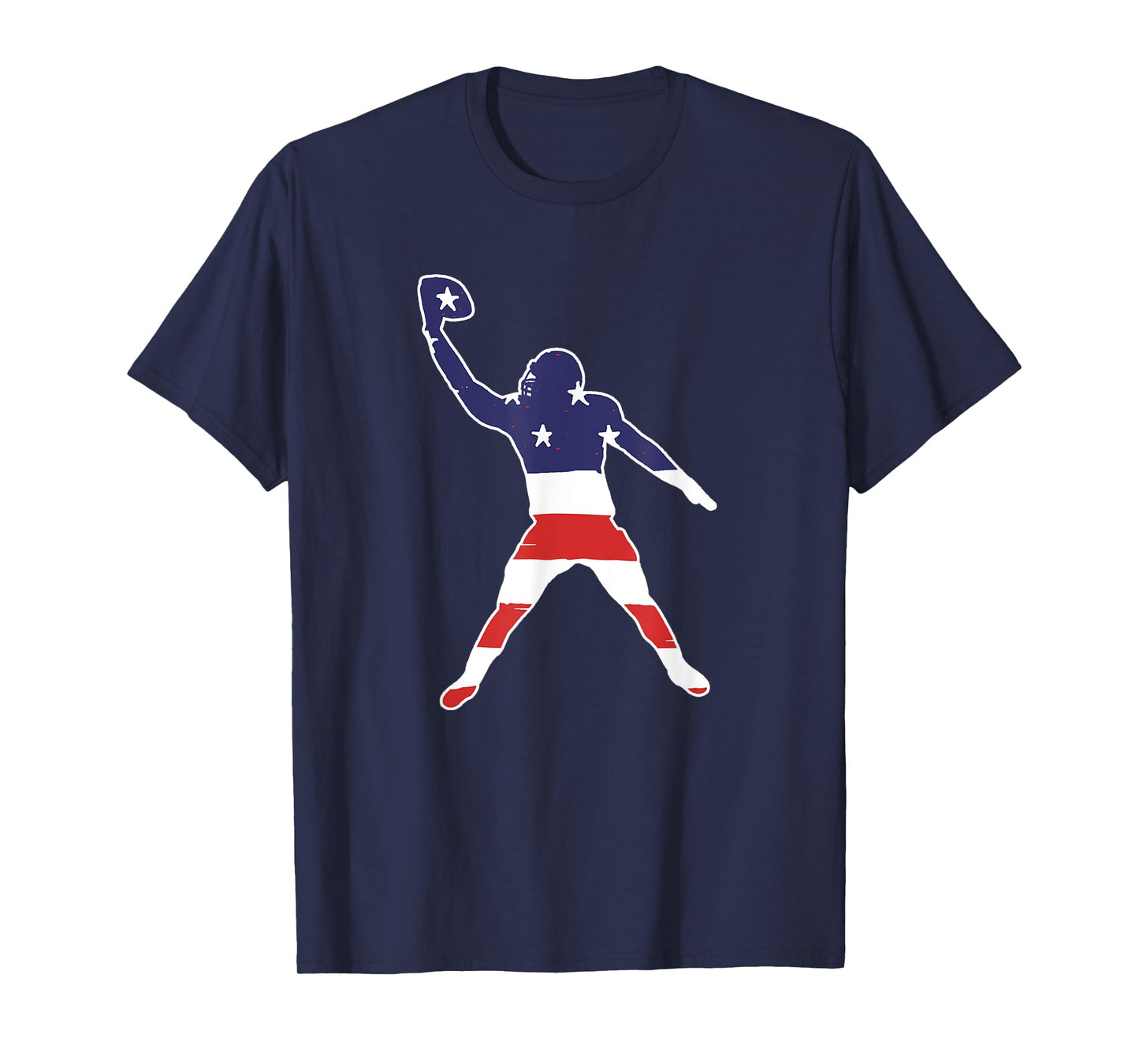 One Hand Catch Football Wide Receiver Flag T-Shirt