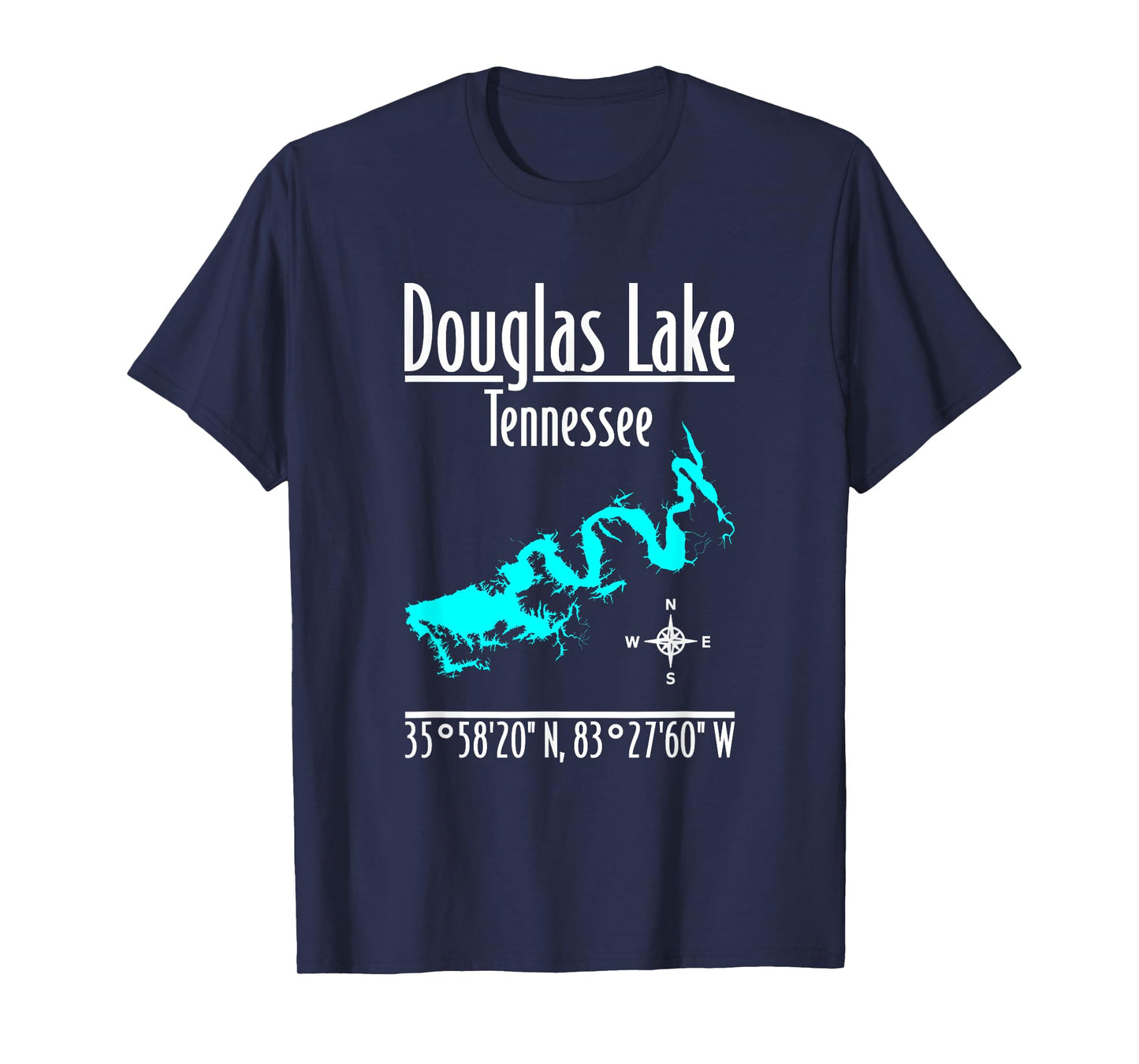 Modern Douglas Lake - Tennessee T-Shirt