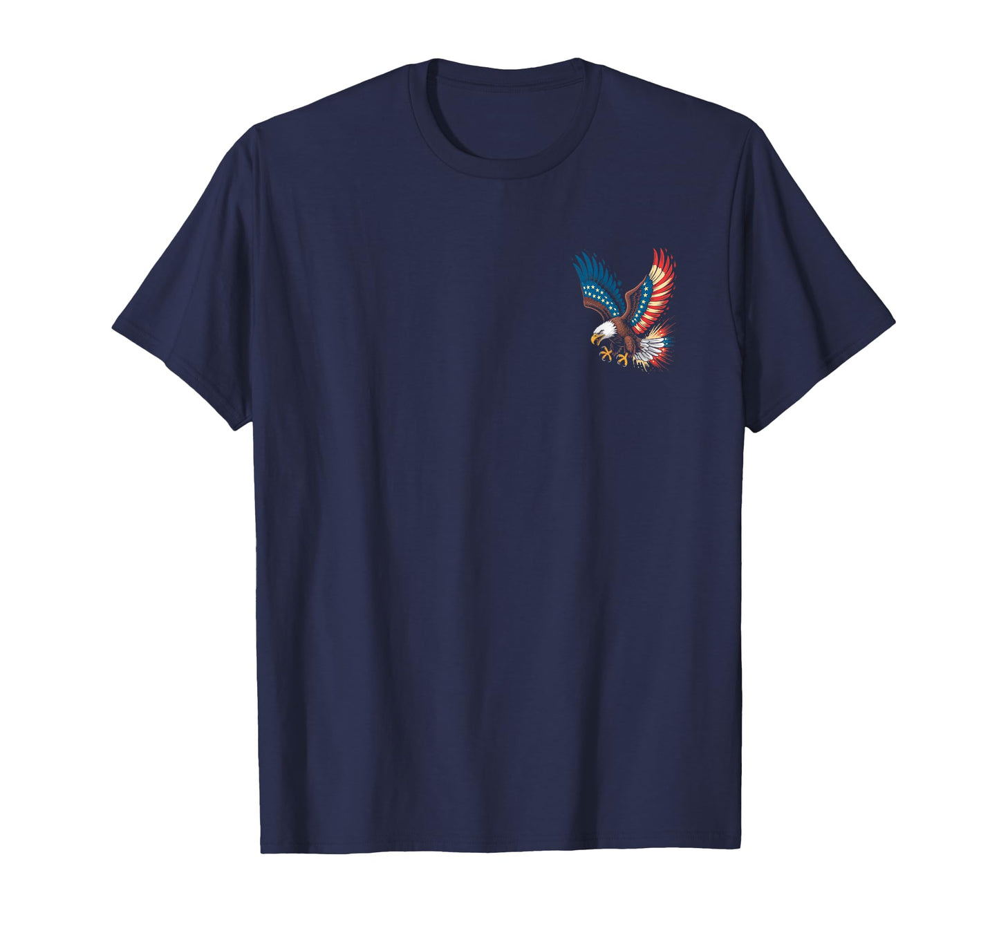 Bald Eagle Wings American Flag 4th July Art T-Shirt