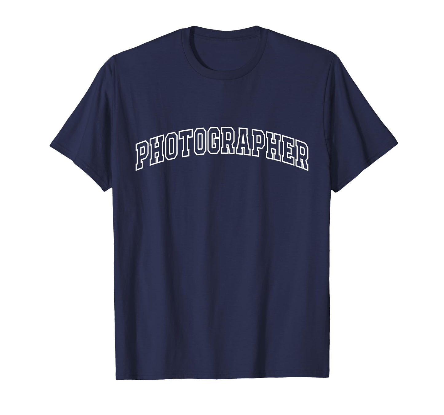 Photographer Athletic Lettering Photography Gifts Men Women T-Shirt