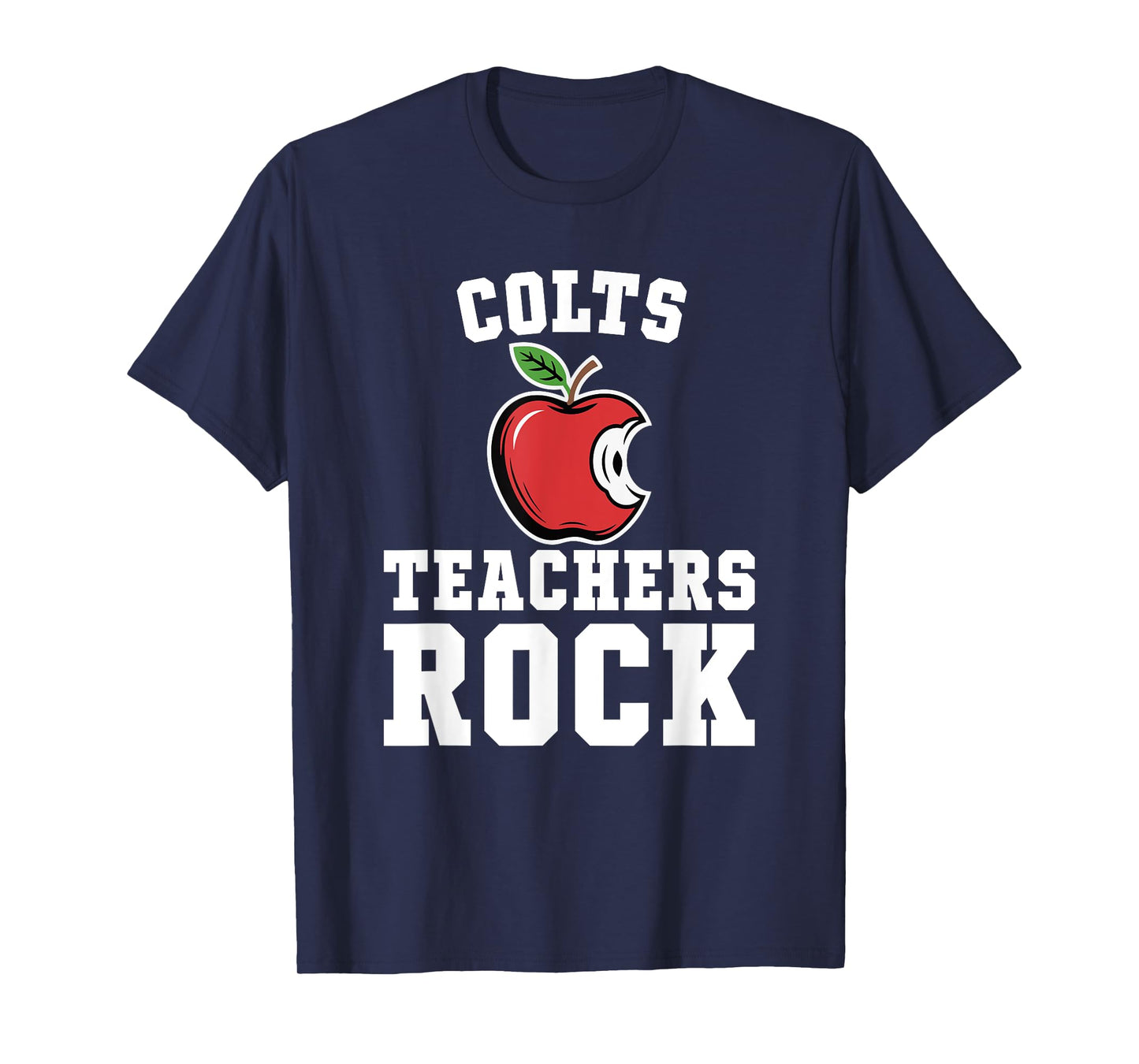 Colts Teachers Rock! Retro School Support Teaching T-Shirt