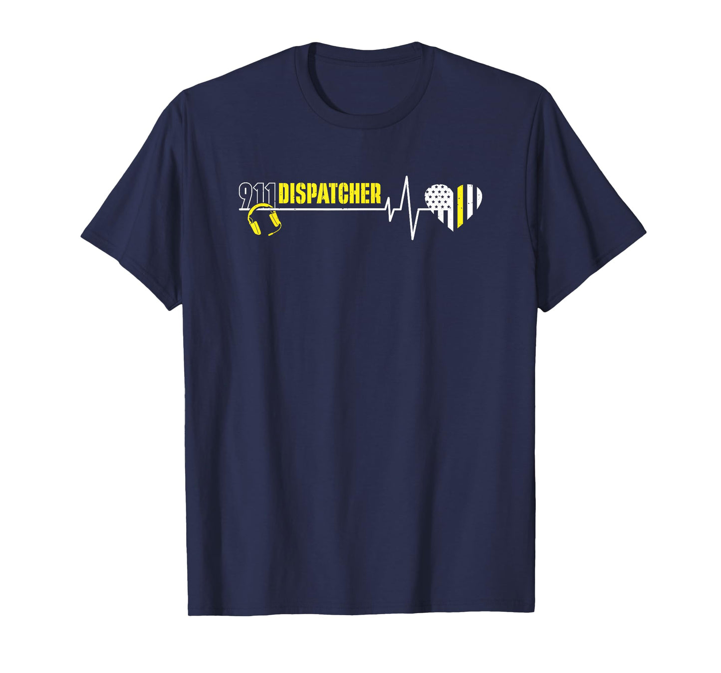 911 Dispatcher Heartbeat Dispatch Operator 911 Dispatcher T-Shirt