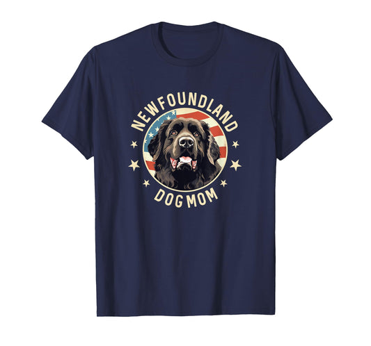 Newfoundland Dog Gifts Women, Newfie Newfoundland Dog Mom T-Shirt