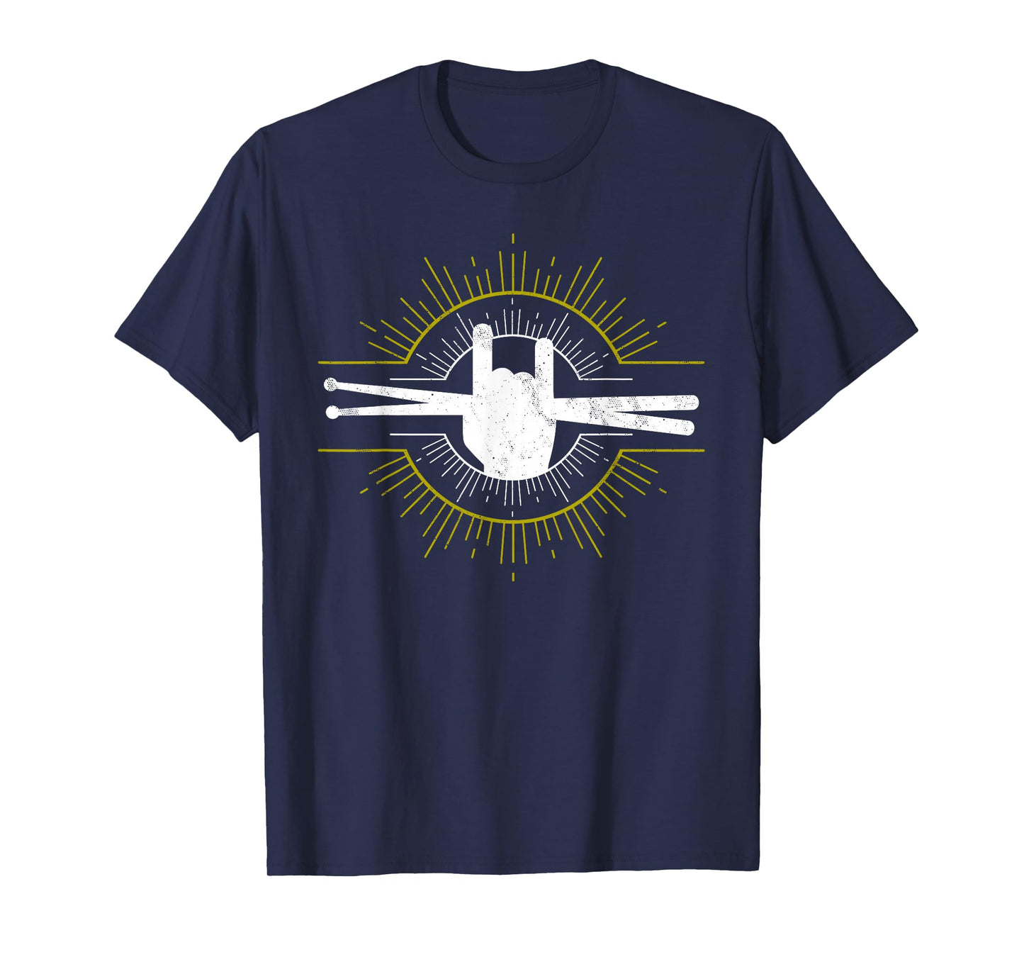 Drummer T-Shirt - Drum Sticks Rock & Roll Music Shirt Gift T-Shirt