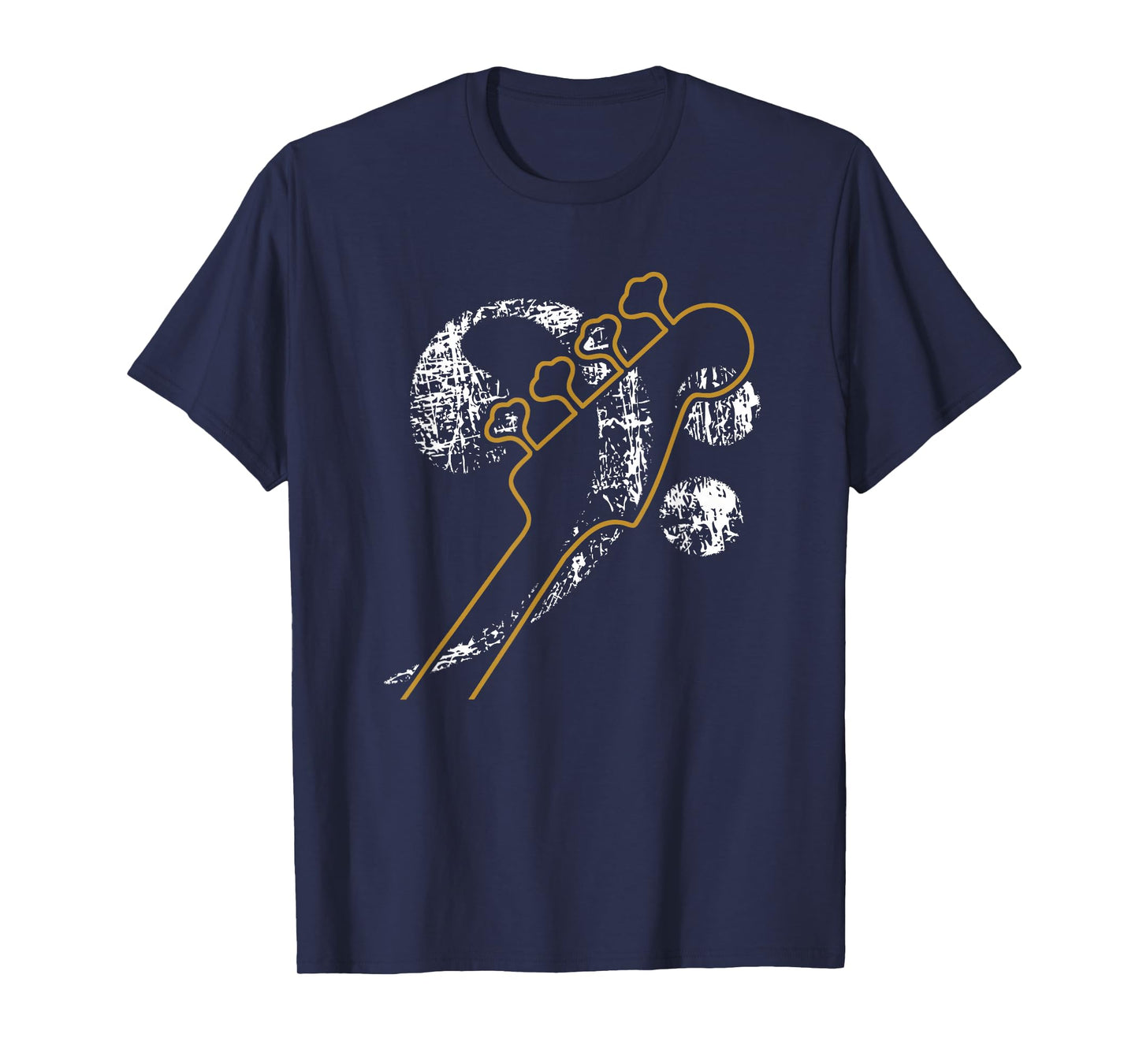 Bass Guitar Neck and Bass Clef for Bass and Band T-Shirt