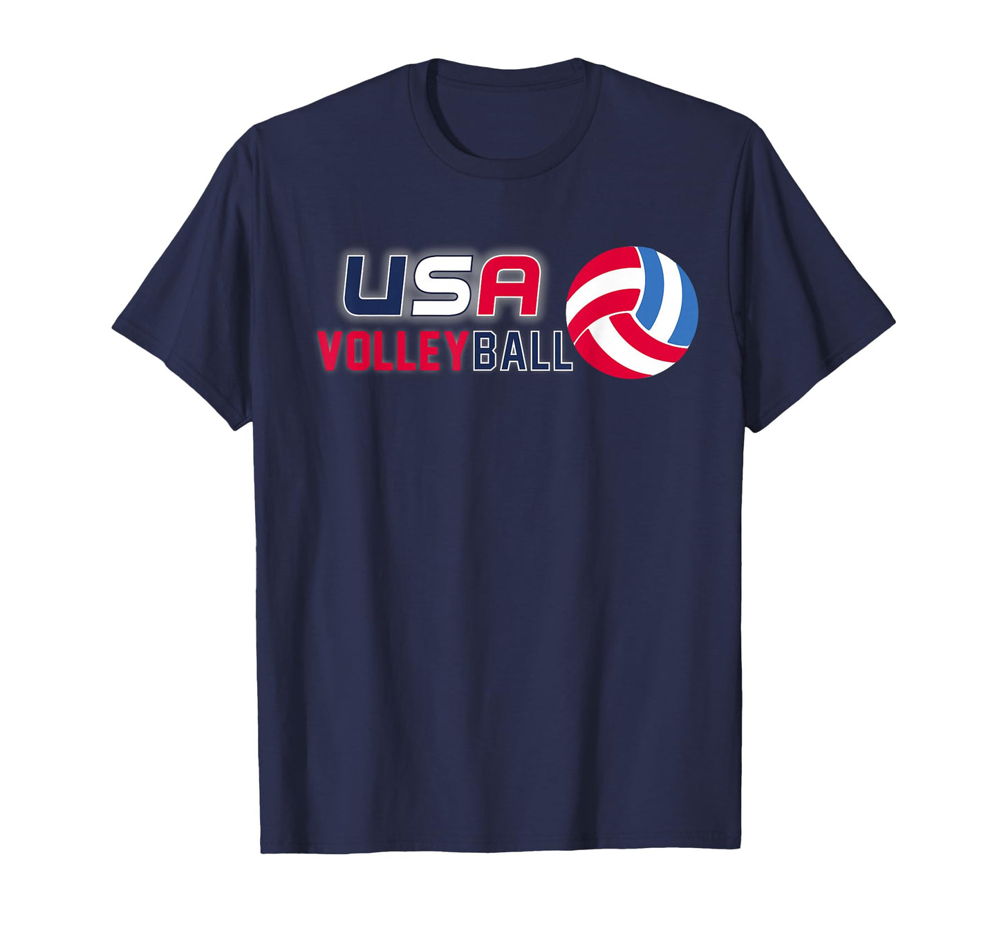 USA Flag Volleyball Shirt: Men and Women's Volleyball Tee T-Shirt