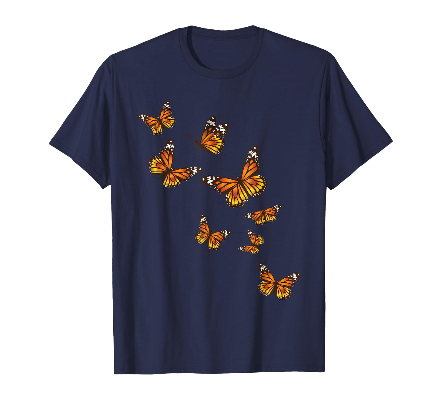 Flying Butterflies - Butterfly Lover Gardener Entomologist T-Shirt Small