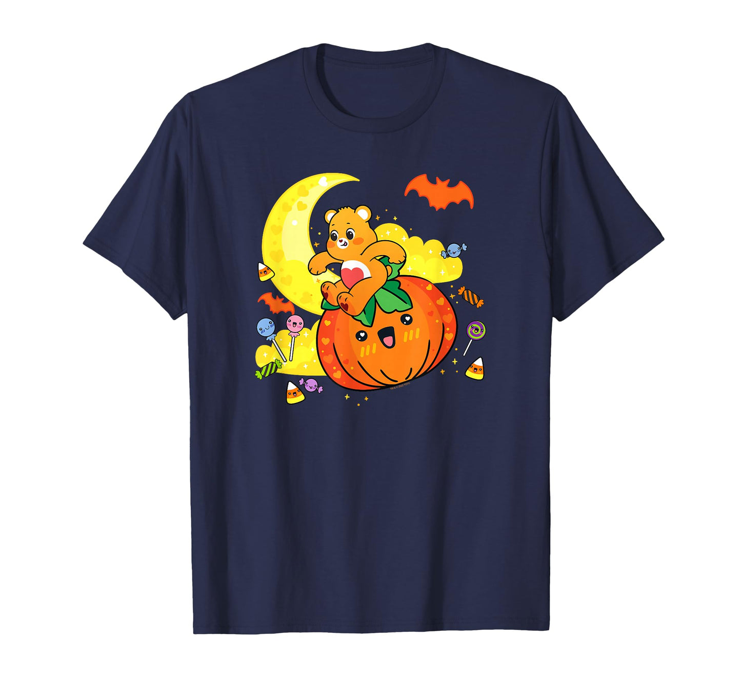 Care Bears Halloween Tenderheart Bear Pumpkin Ride Chibi T-Shirt