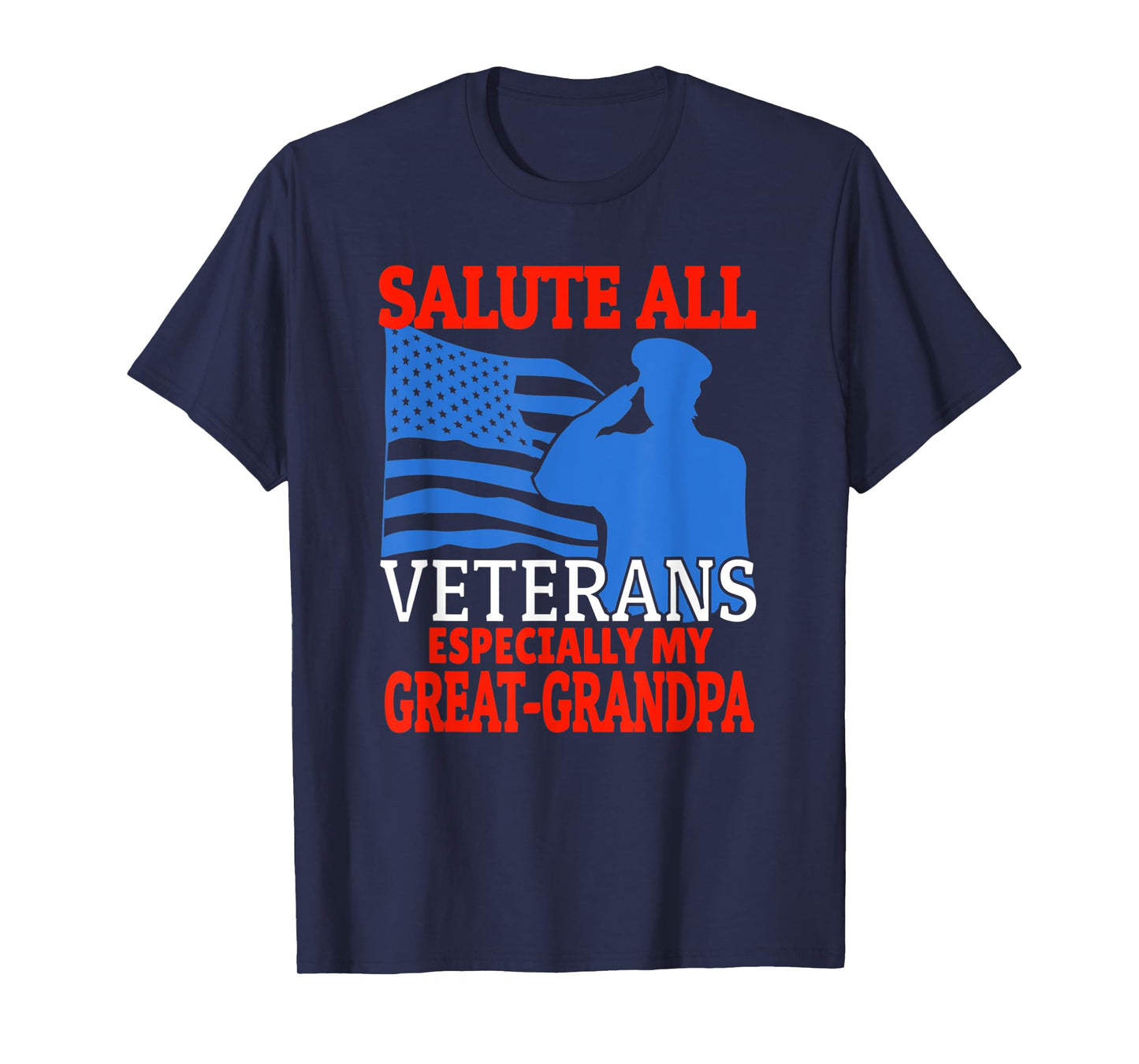 Veteran Granddaughter Grandson Support Great-Grandpa T-Shirt