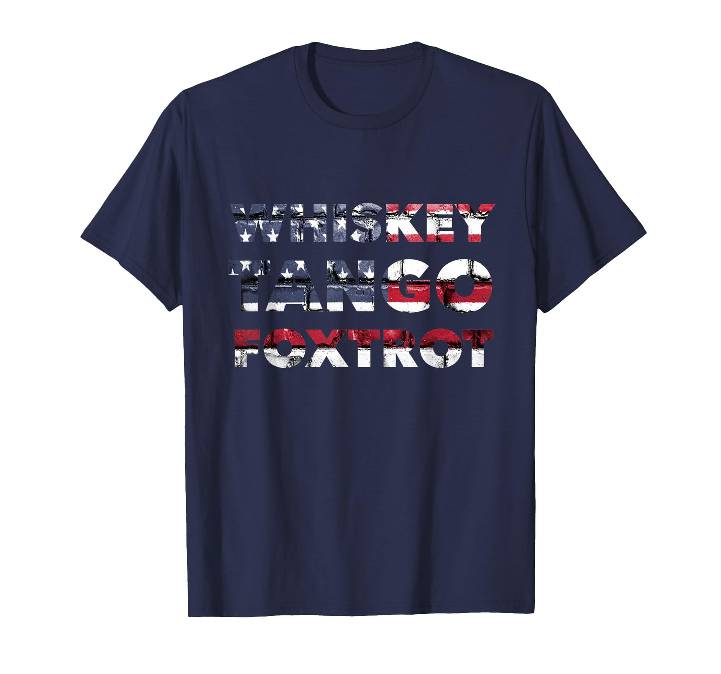 WTF Whiskey Tango Foxtrot American Flag Men Women T-Shirt
