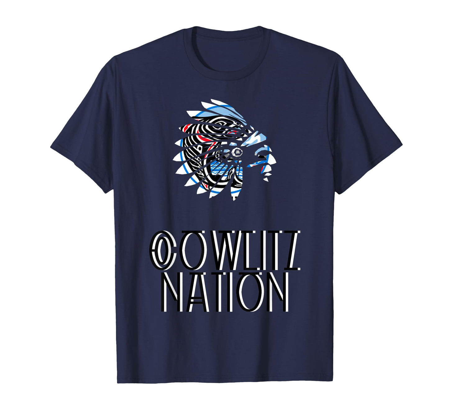 COWLITZ TRIBAL NATION FLAG | NATIVE AMERICAN | HEADDRESS | T-Shirt
