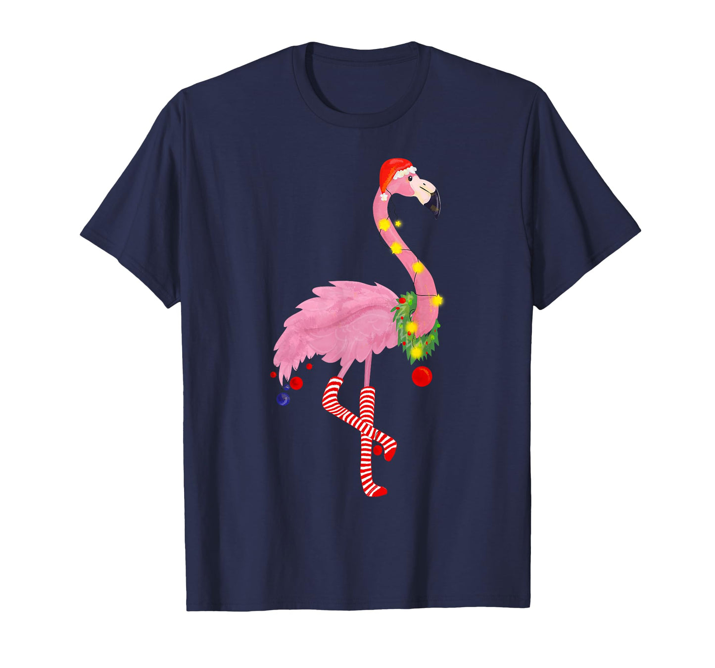 Cute and fun tropical flamingo Christmas T-Shirt