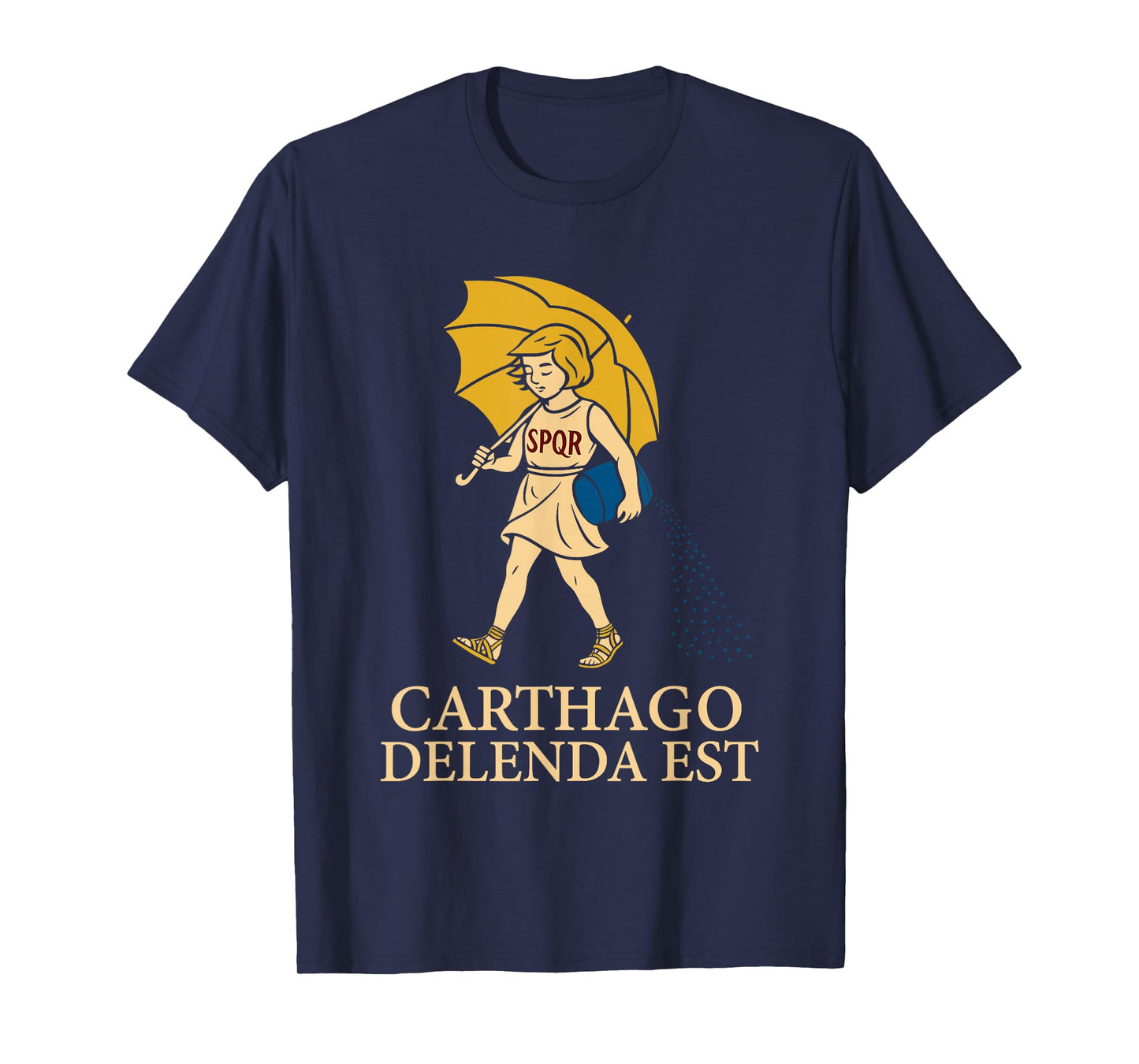 Carthago Delenda Est Funny Roman History Attire (SPQR) T-Shirt