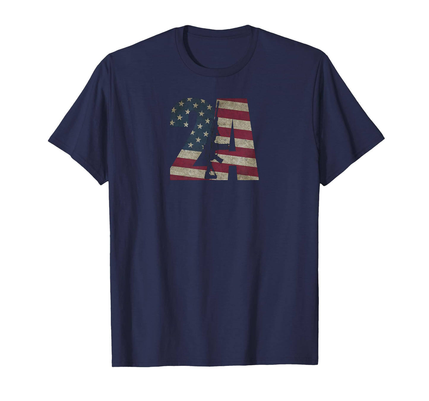 2nd Amendment Patriotic Gun Owner American Flag Rifle T-Shirt