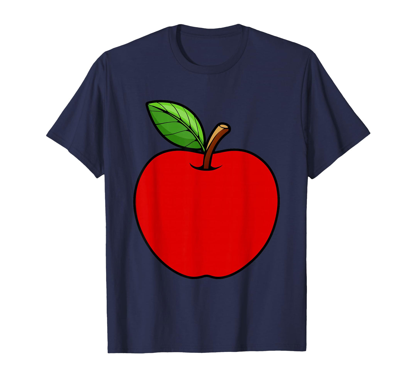 Cute Red Apple Design For Men Women Kids Adult Apple Fruit T-Shirt