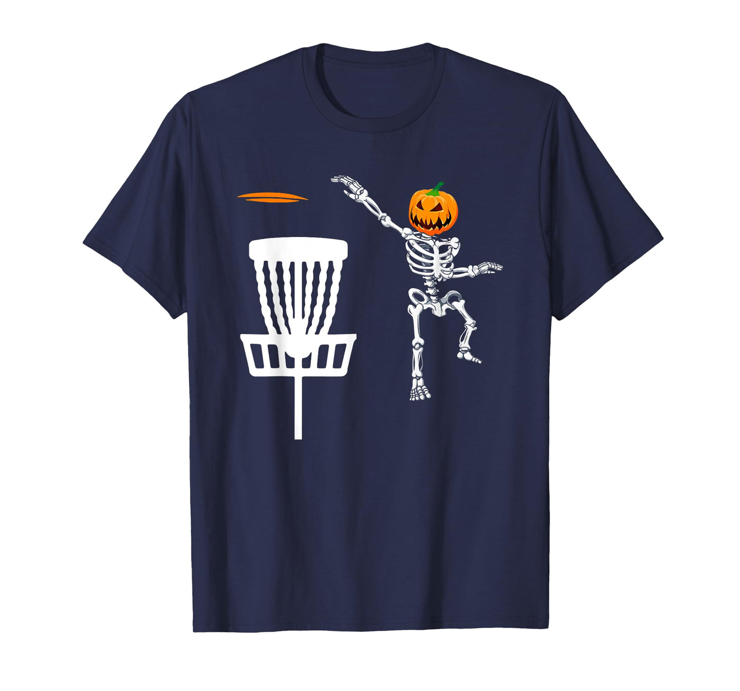 Skeleton Disc Golf Halloween Pumpkin