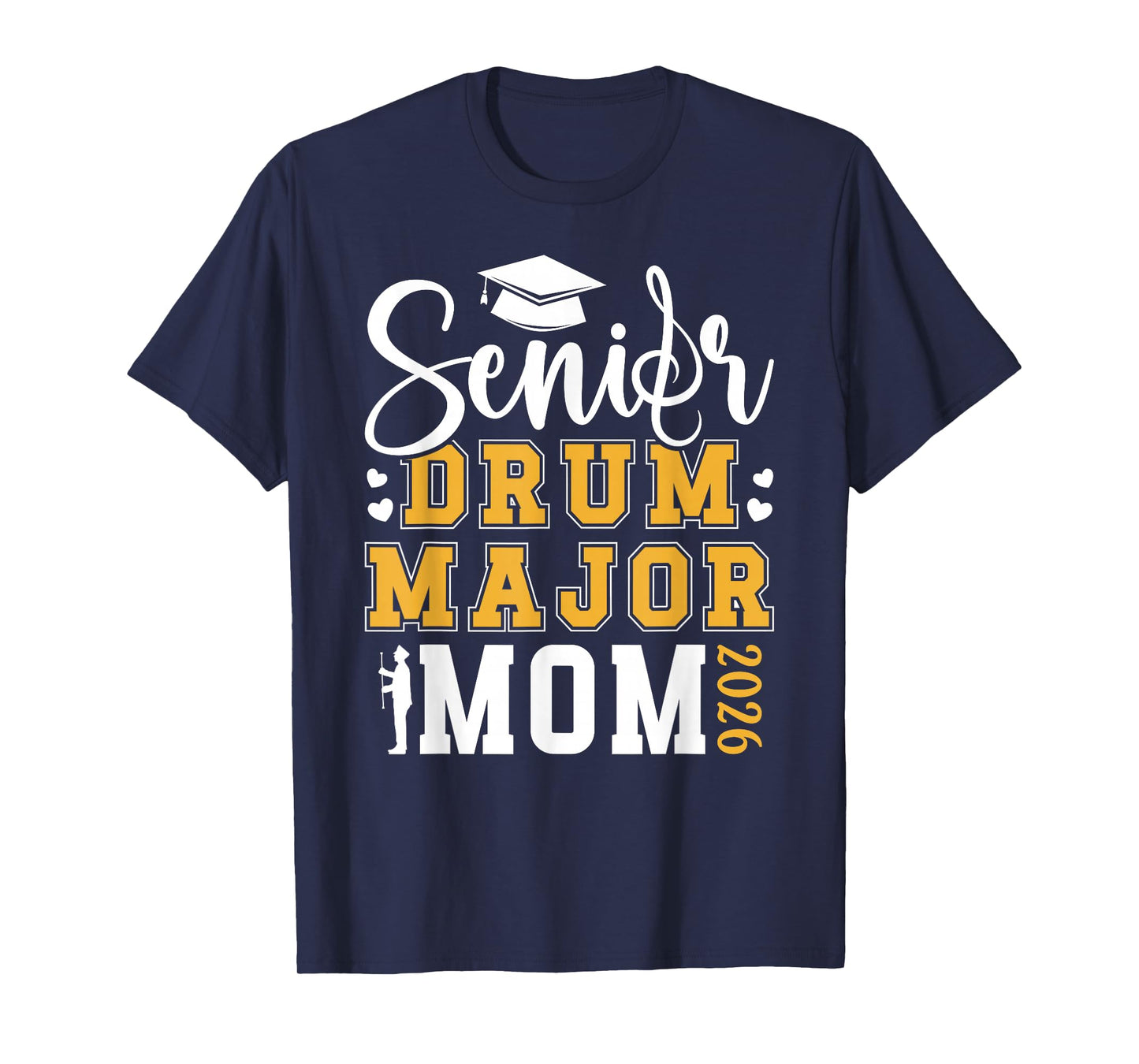 Drum Major Senior Mom 2026 Senior Marching Band Mom 2026 T-Shirt