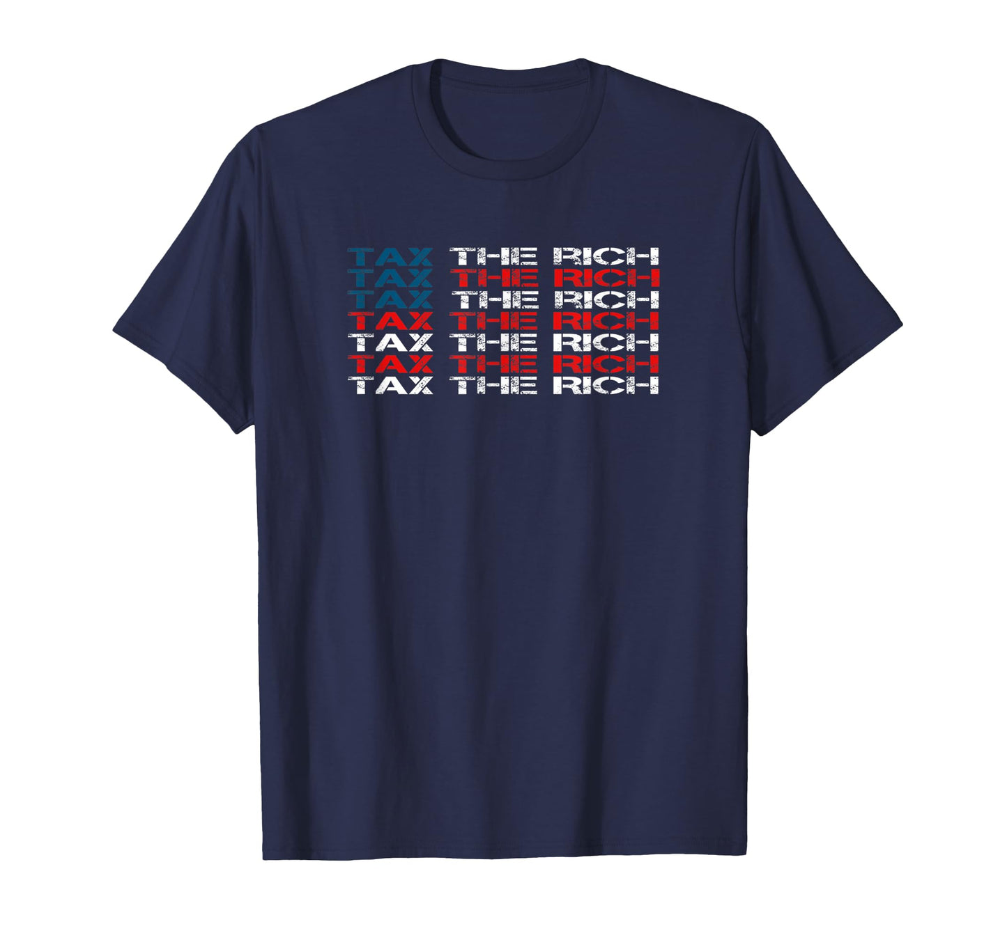 TAX THE RICH AOC USA FLAG T-Shirt