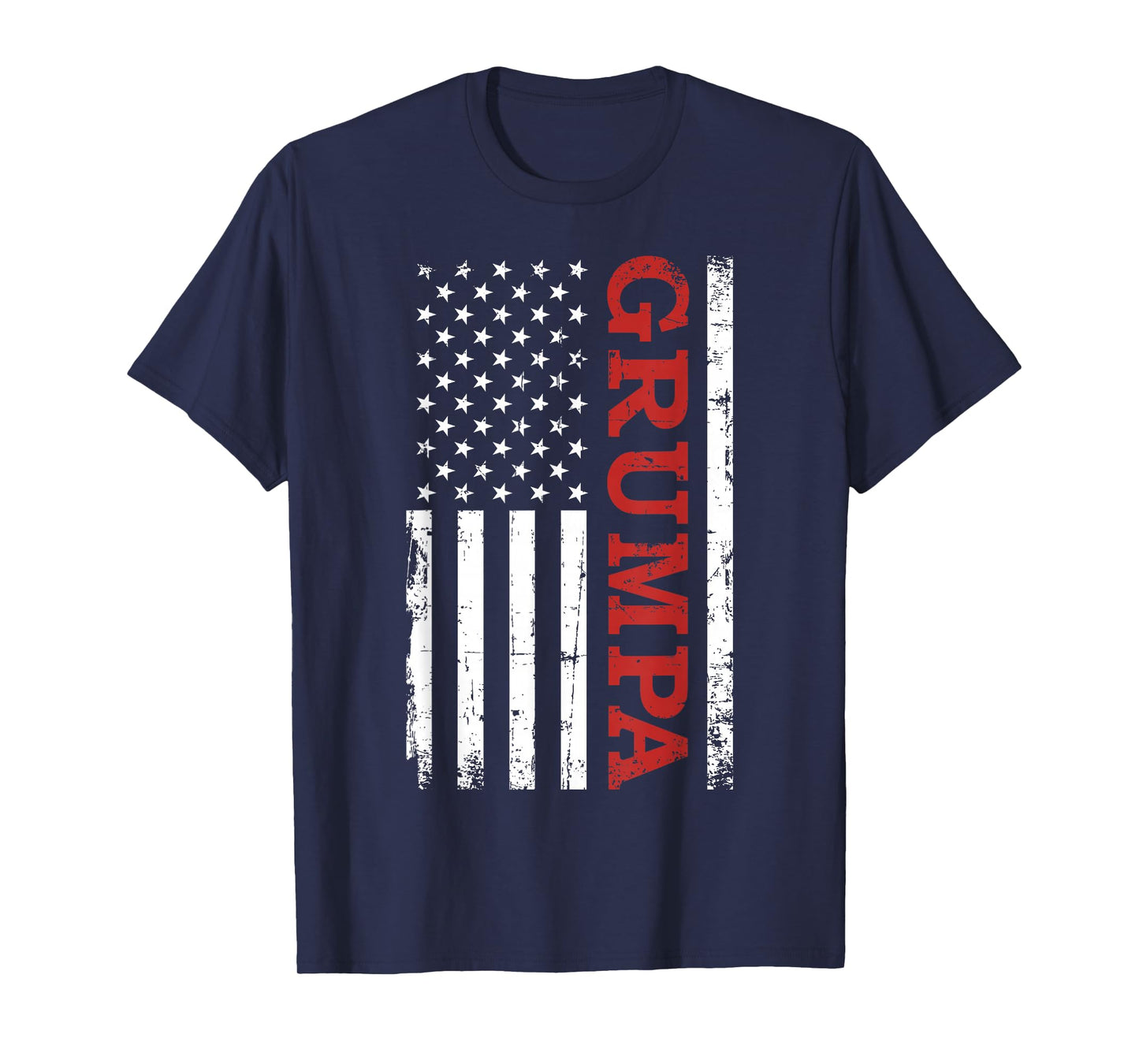 Grumpa US American Vintage Flag for Grandpa T-Shirt