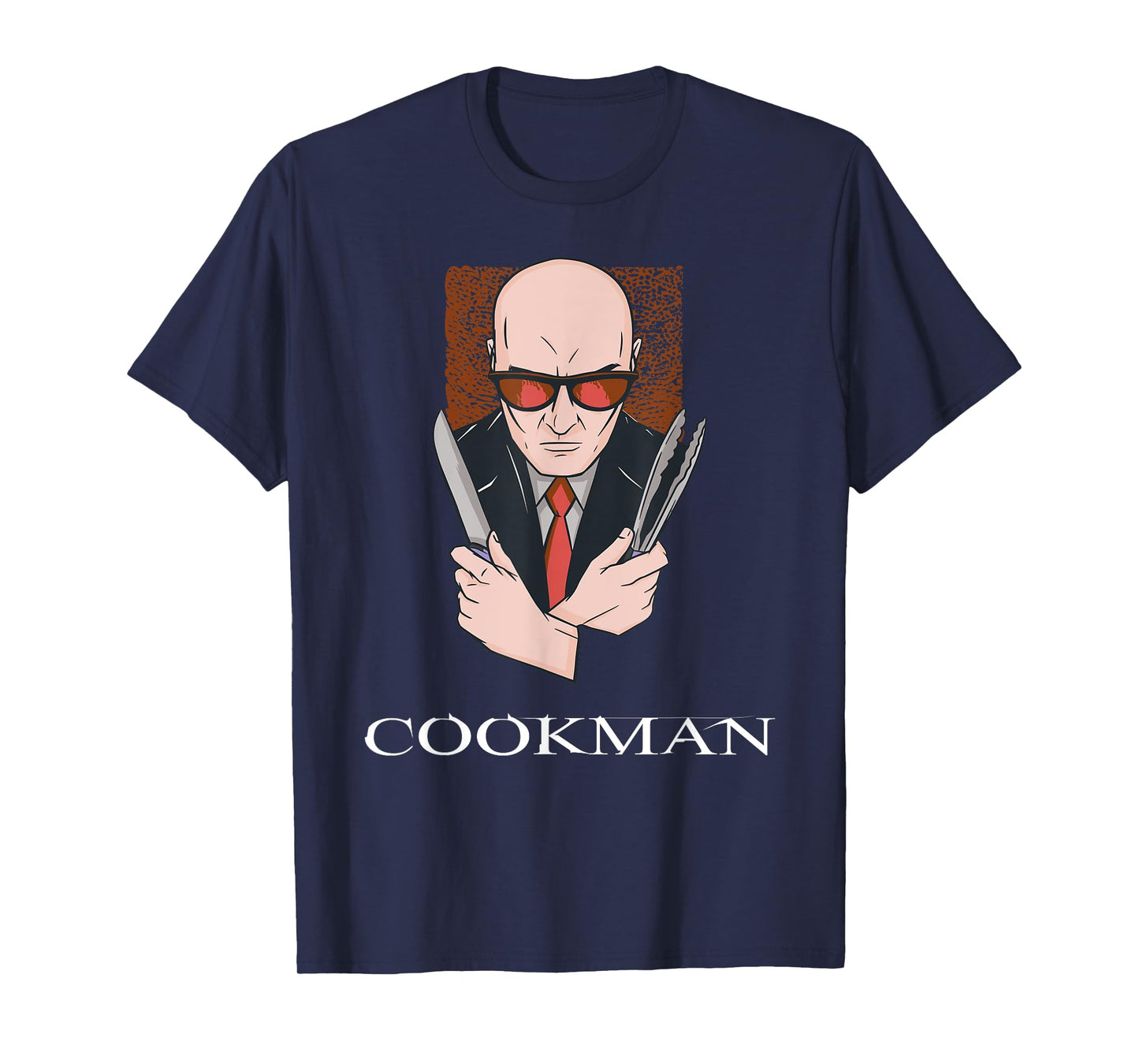 Cookman Cooking BBQ Hitman Parody Video Game Gamer T-Shirt