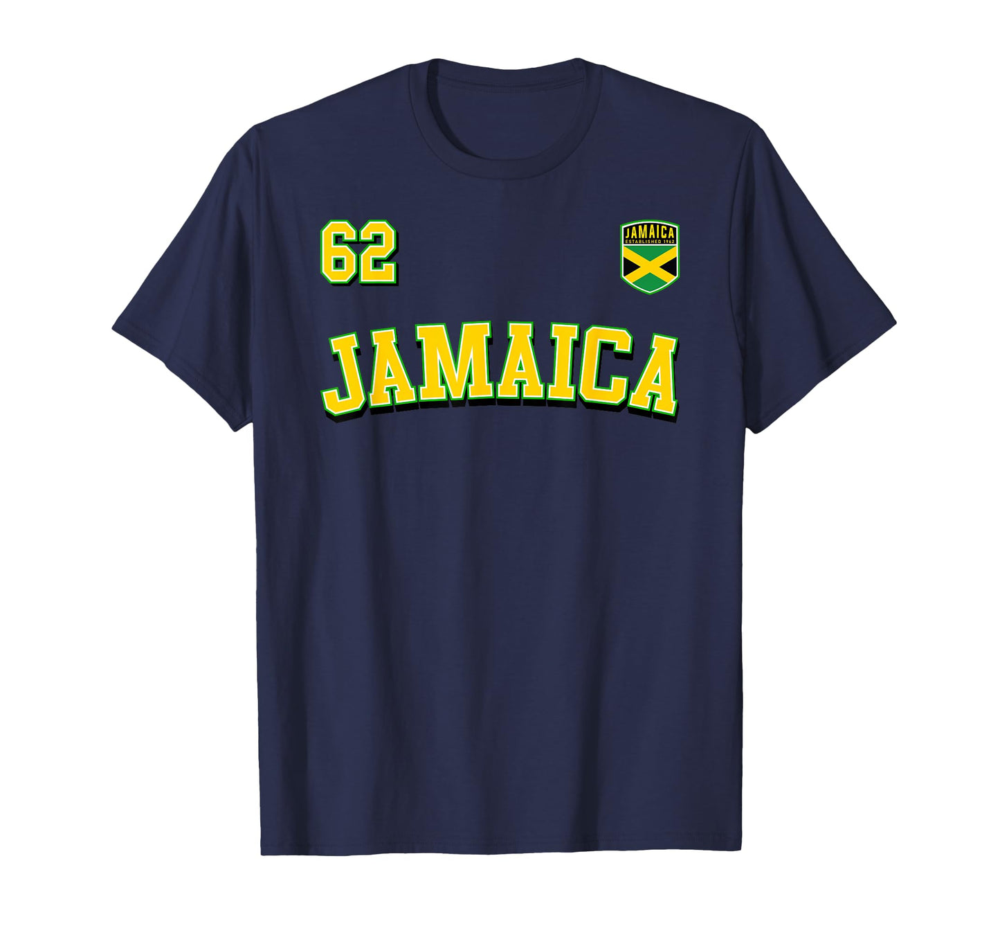 Jamaica 62 Independence Day 2024 Jamaican Flag Jersey T-Shirt