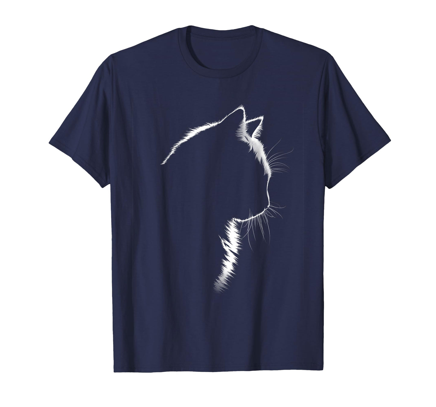 Cat Silhouette Funny Cat Lover Fans Women Men Kids T-Shirt