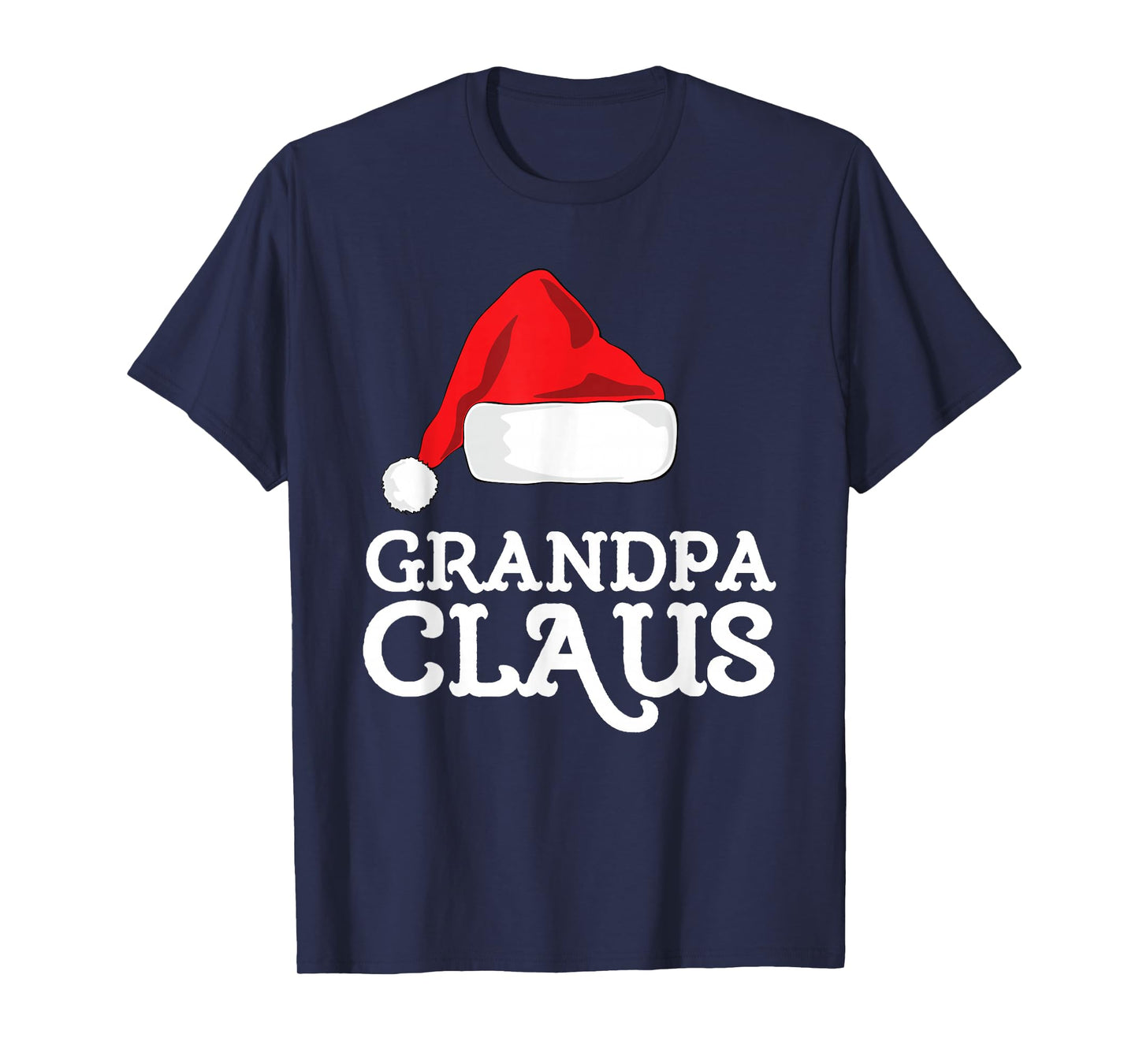 Grandpa Claus Christmas Santa's Hat Pajama Family Xmas T-Shirt