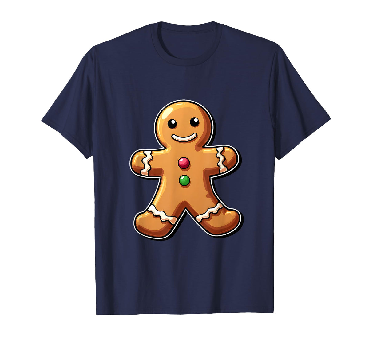Gingerbread Man Christmas Cookie Baking Holiday Tee T-Shirt