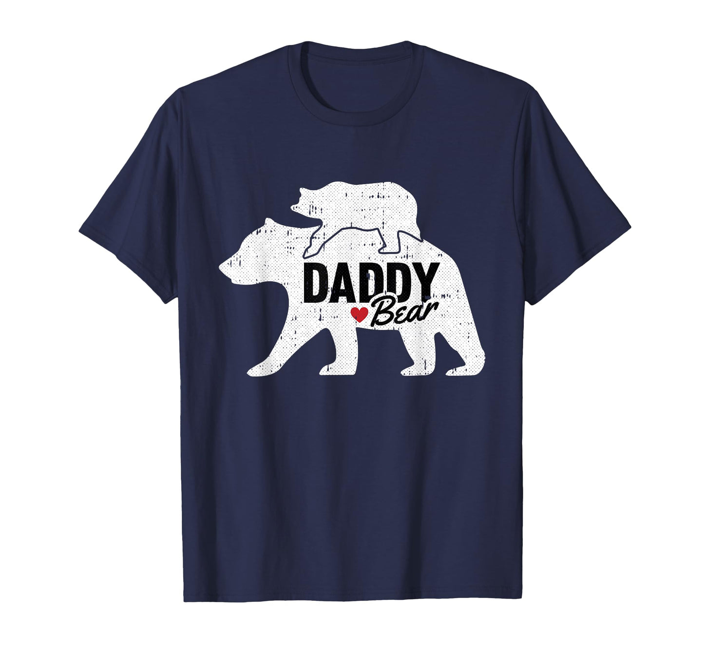 Daddy Bear Fathers Day Cute Baby Cub Papa Dad-a Pops T-Shirt Small