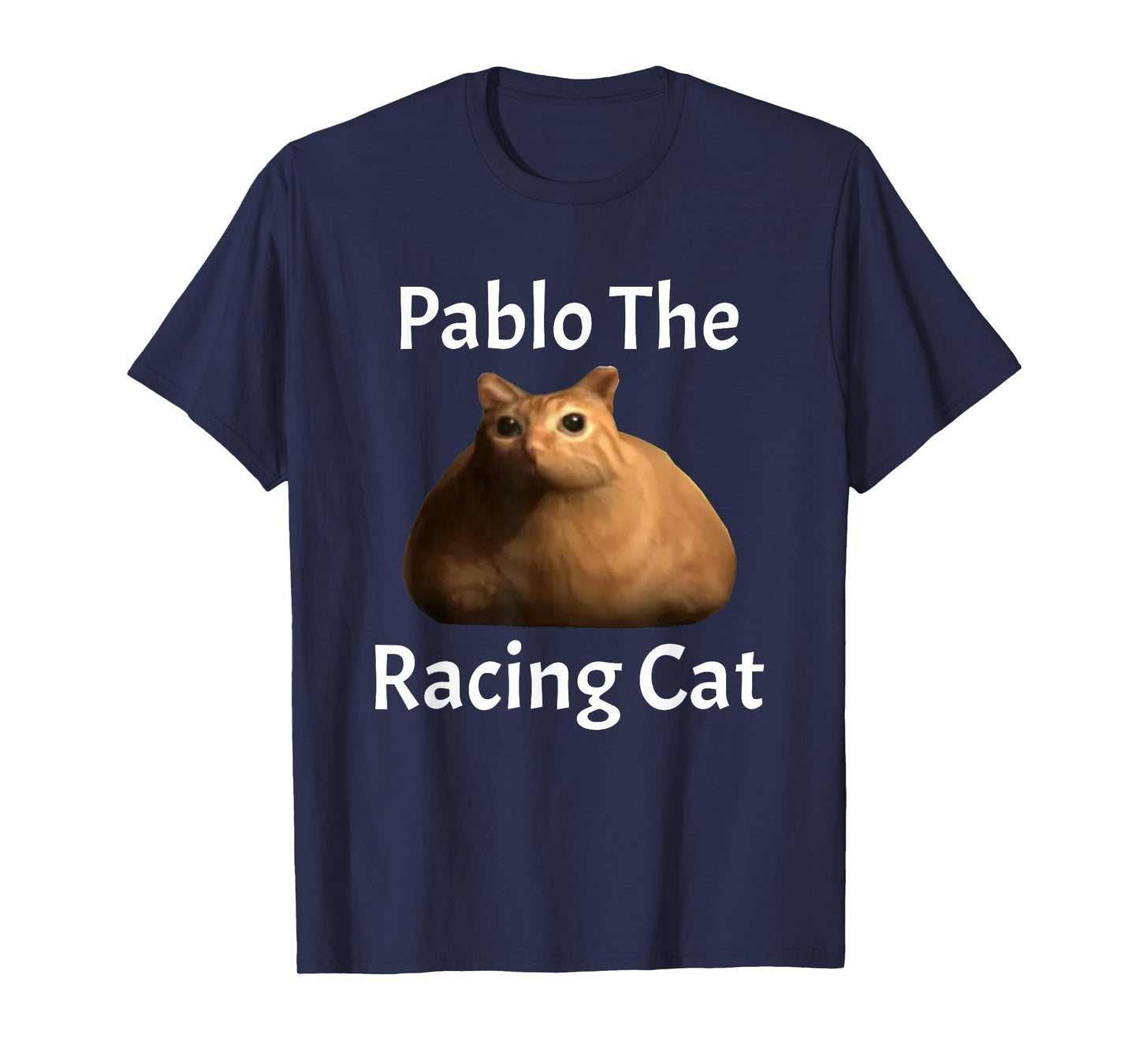 Pablo The Racing Cat T-Shirt, Small, Black