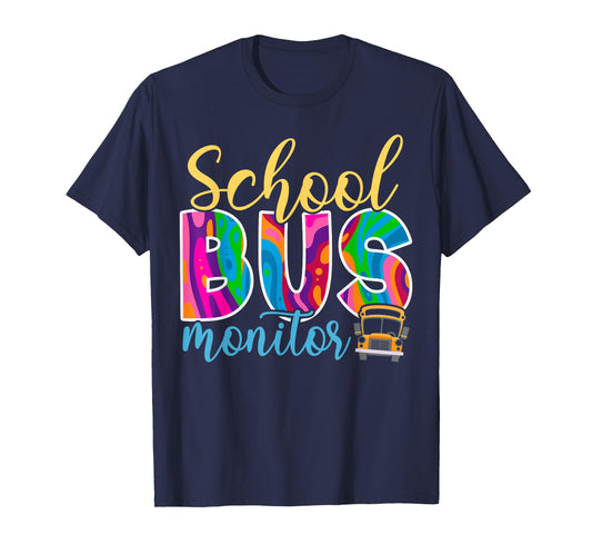 Cute School Bus Monitor T-Shirt
