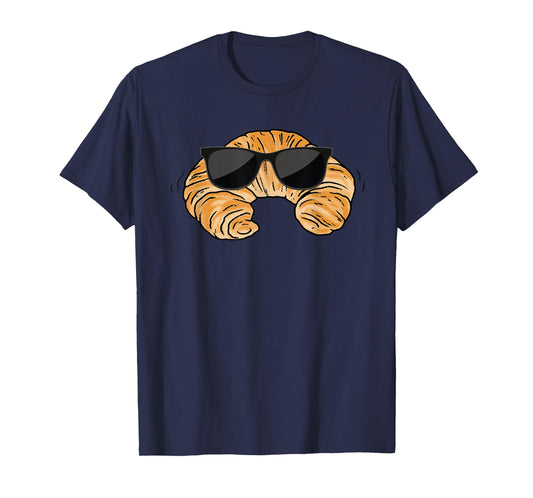 Croissant WIth Sunglasses Costume French Bread T-Shirt